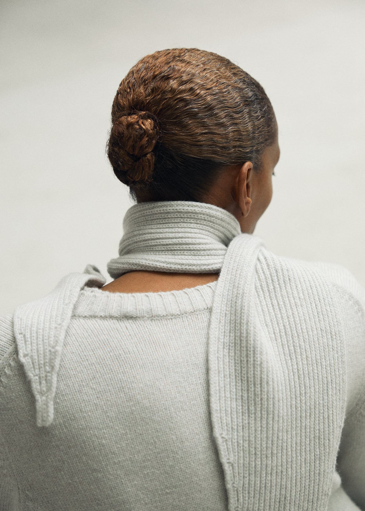 Knox scarf – cashmere | Dove mouline Scarf aiayu