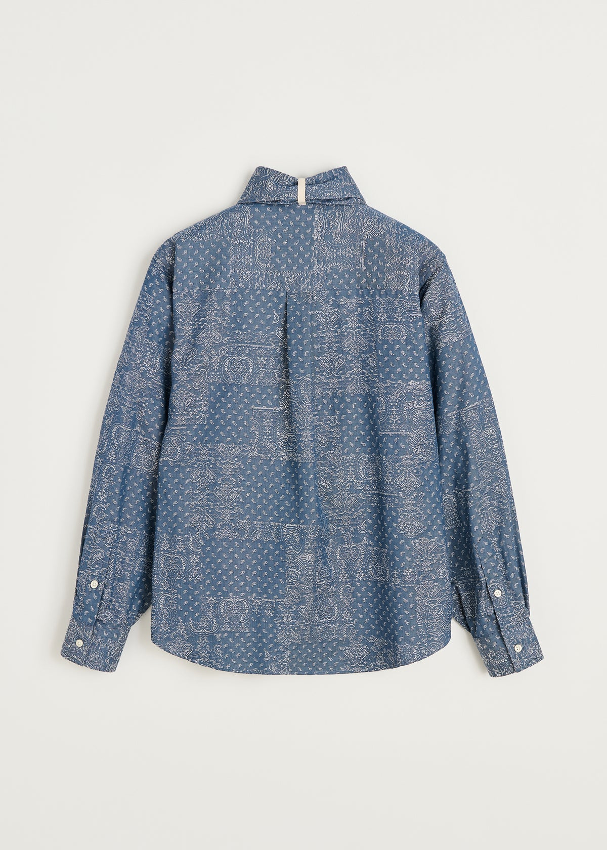 Aponi shirt jacquard | Bluebell paisley Shirt Woven aiayu