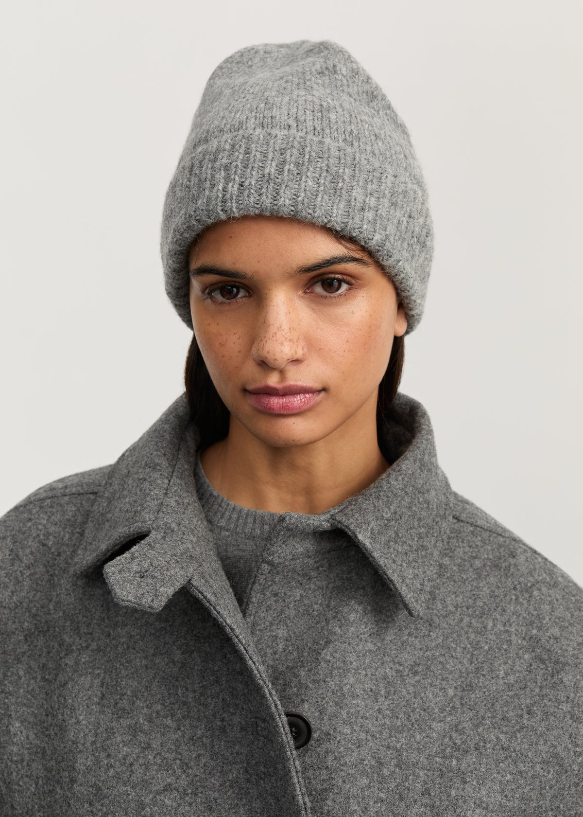 Baby beanie – llama | Pure Light Grey Hat aiayu