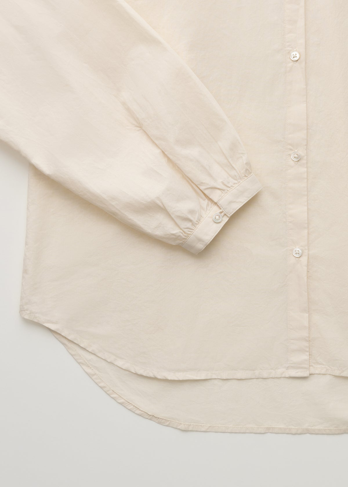 Bibs shirt cotton | Pure ecru Shirt Woven aiayu
