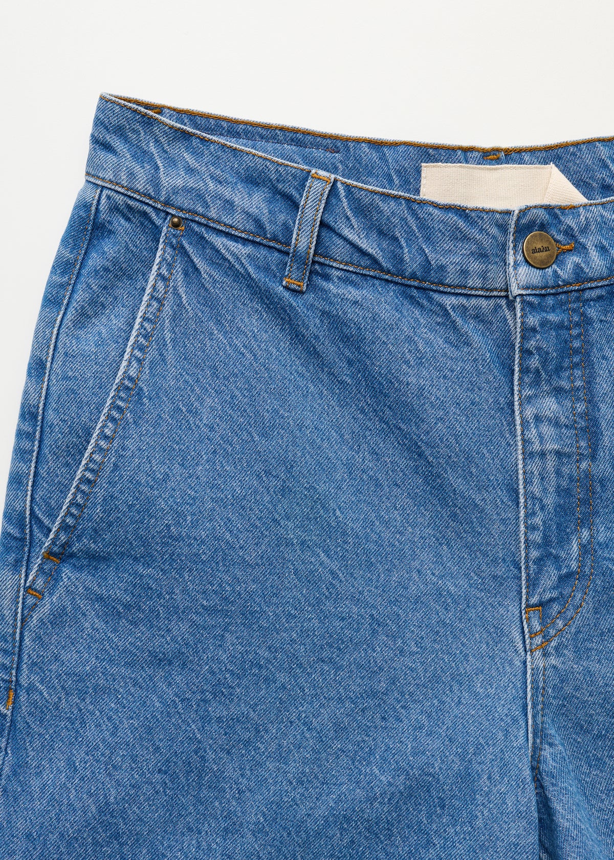 Carlo denim shorts | Clear blue Shorts aiayu
