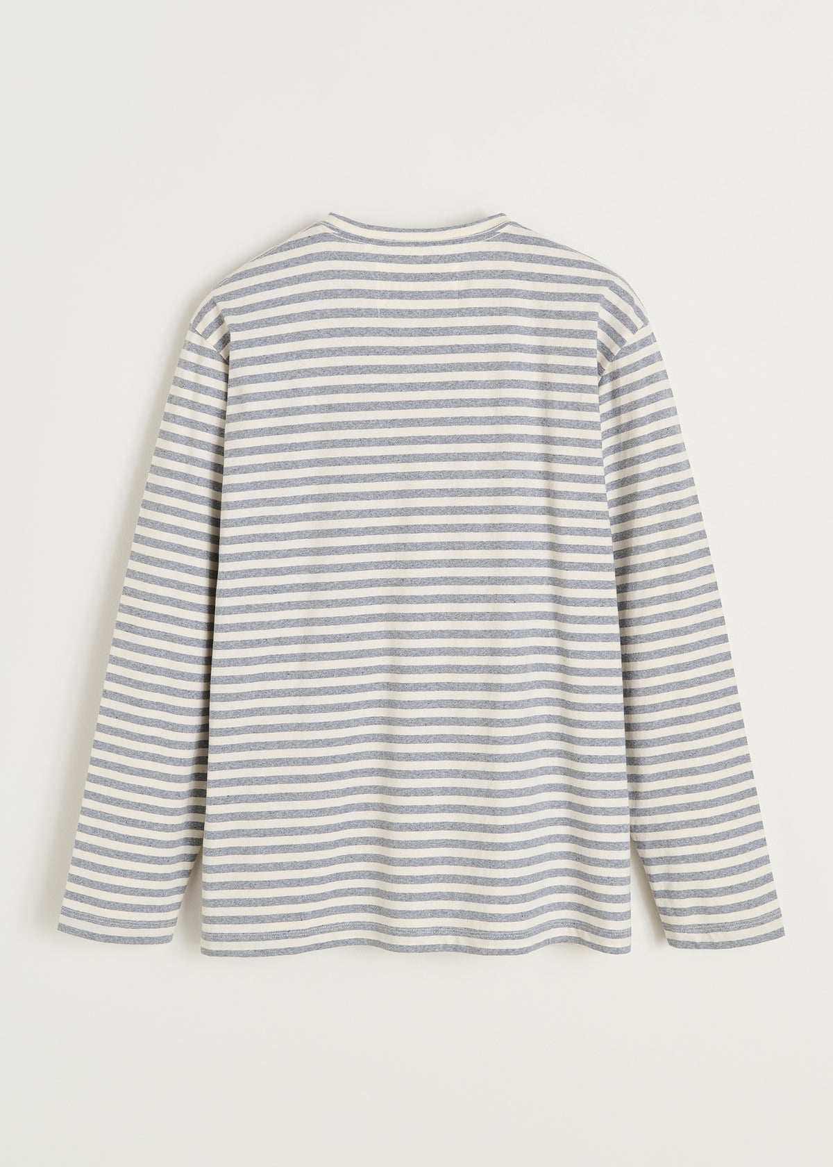 Circular long sleeve melange | Mix grey melange T-shirt aiayu