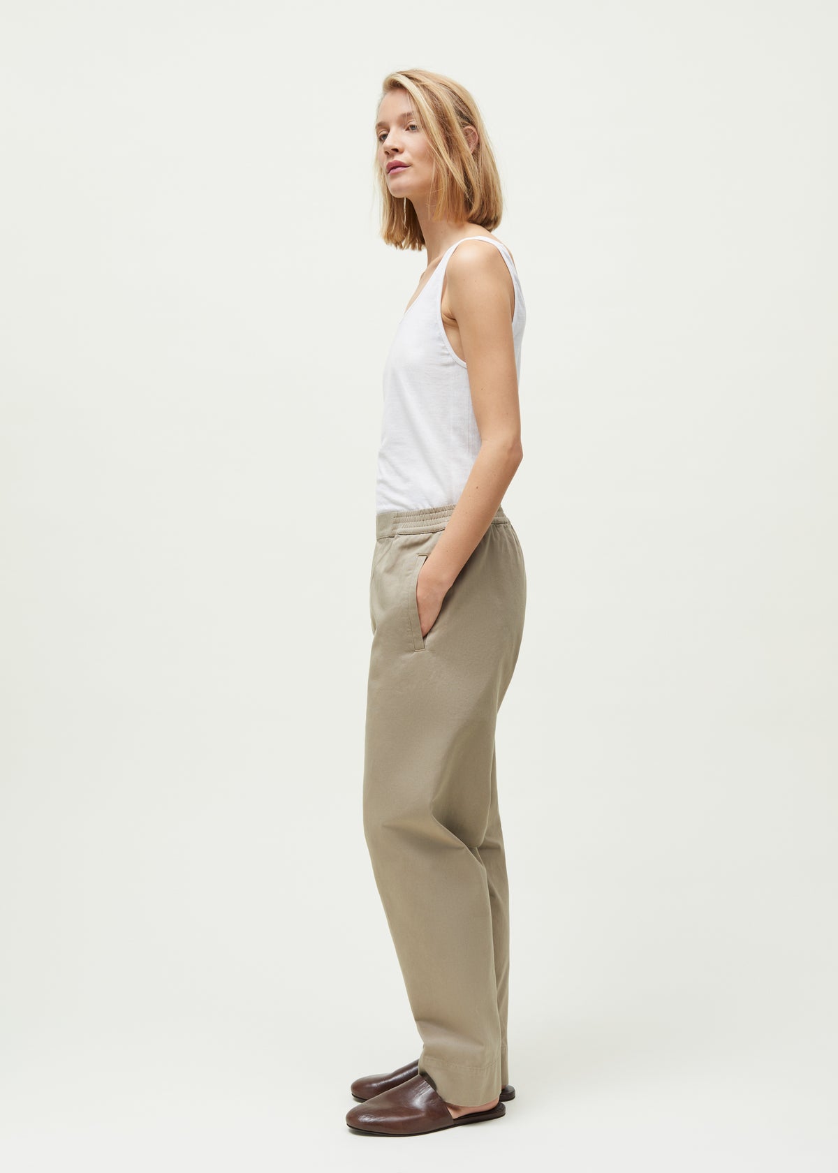 Coco pant twill | Light vintage army Pants aiayu