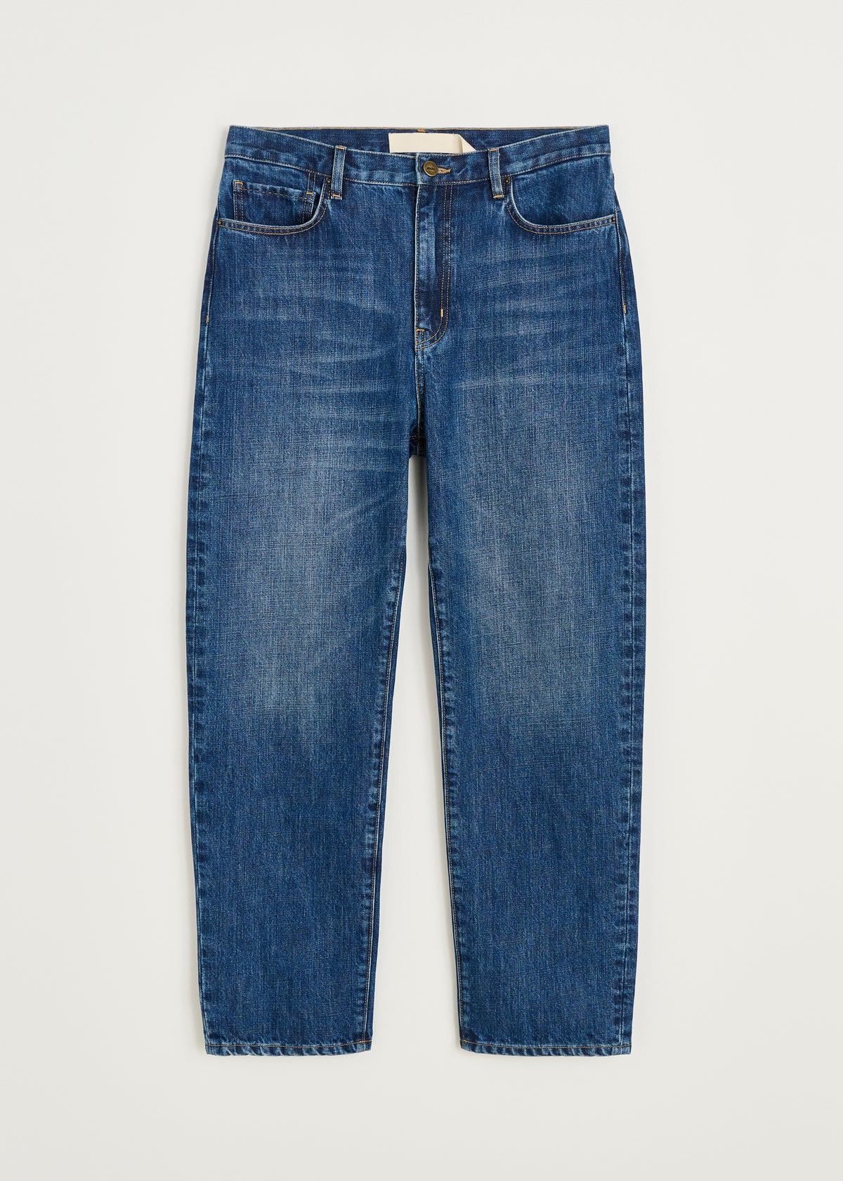 Collin midwaist relaxed jeans | Worn blue Jeans aiayu