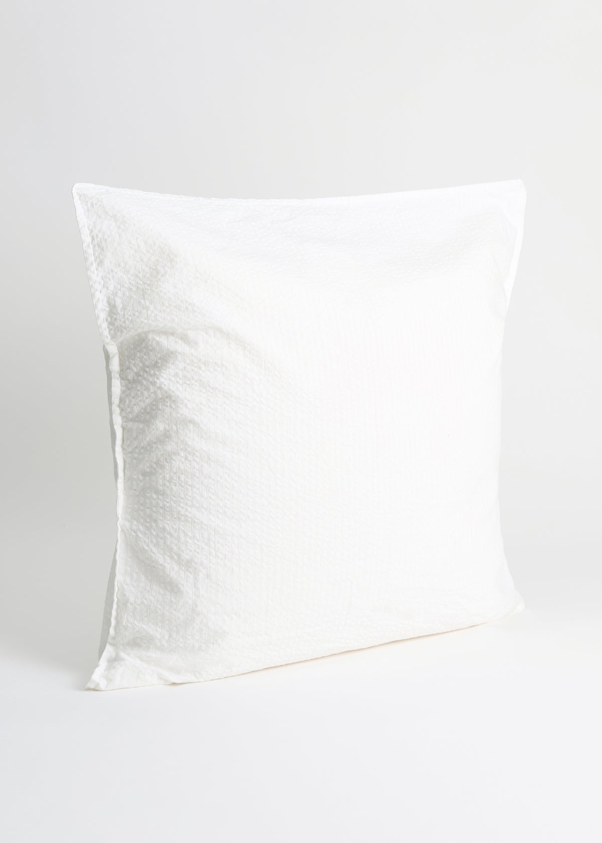 Duvet set seersucker 140x220 and pillow case | White Bedding aiayu