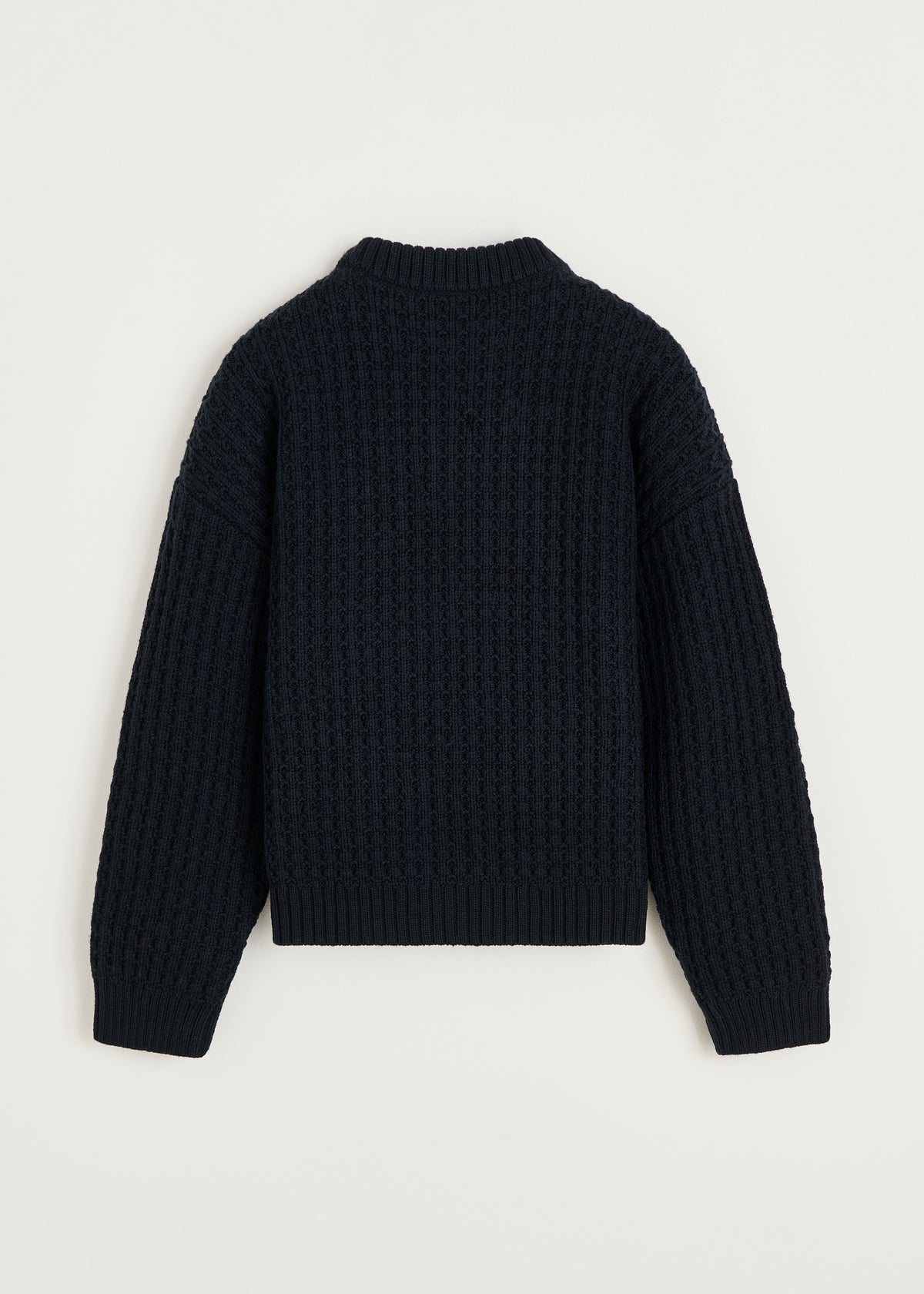Eamon sweater – highland wool | Black navy Sweater aiayu