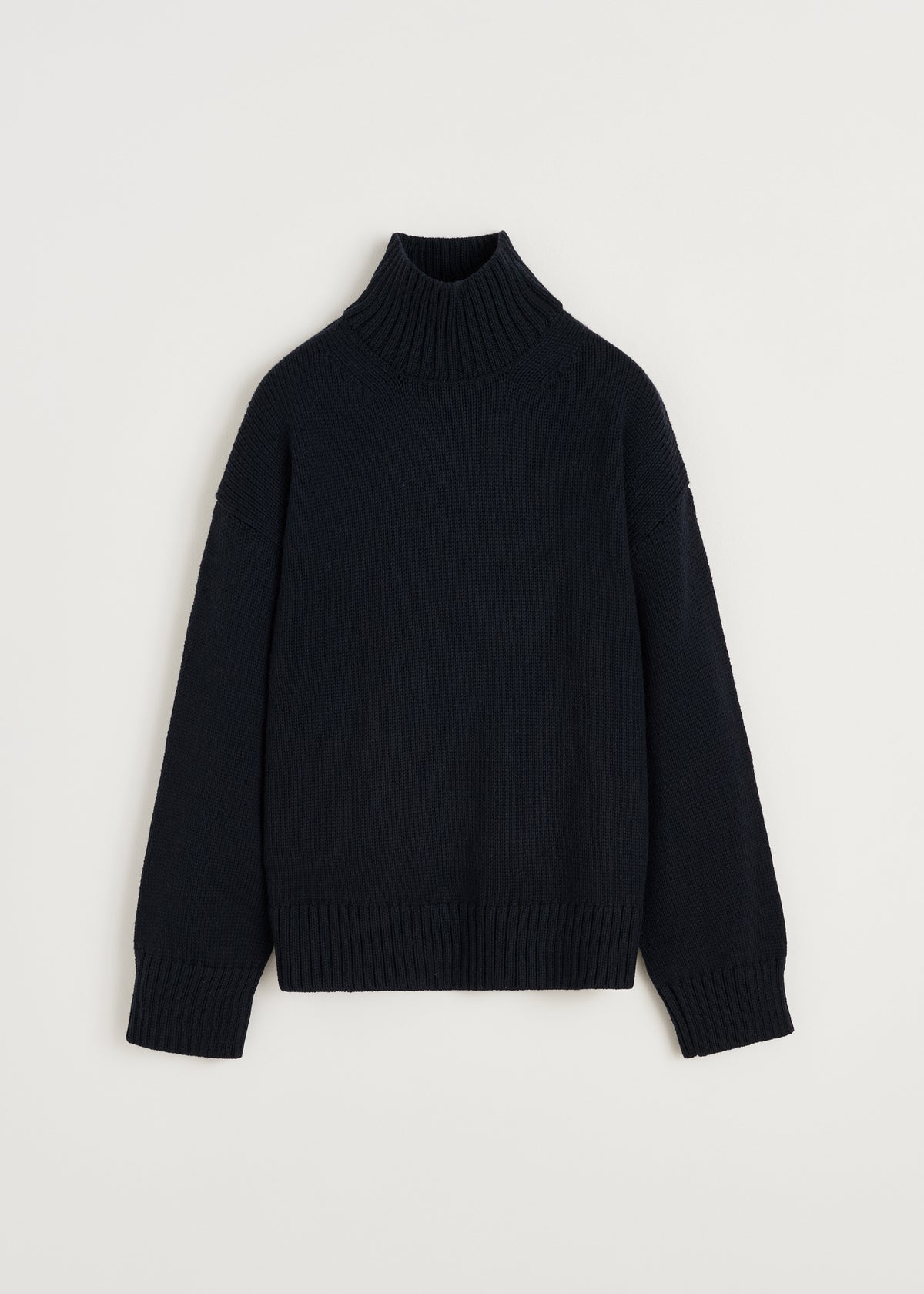 Farah sweater – highland wool | Black navy Sweater aiayu