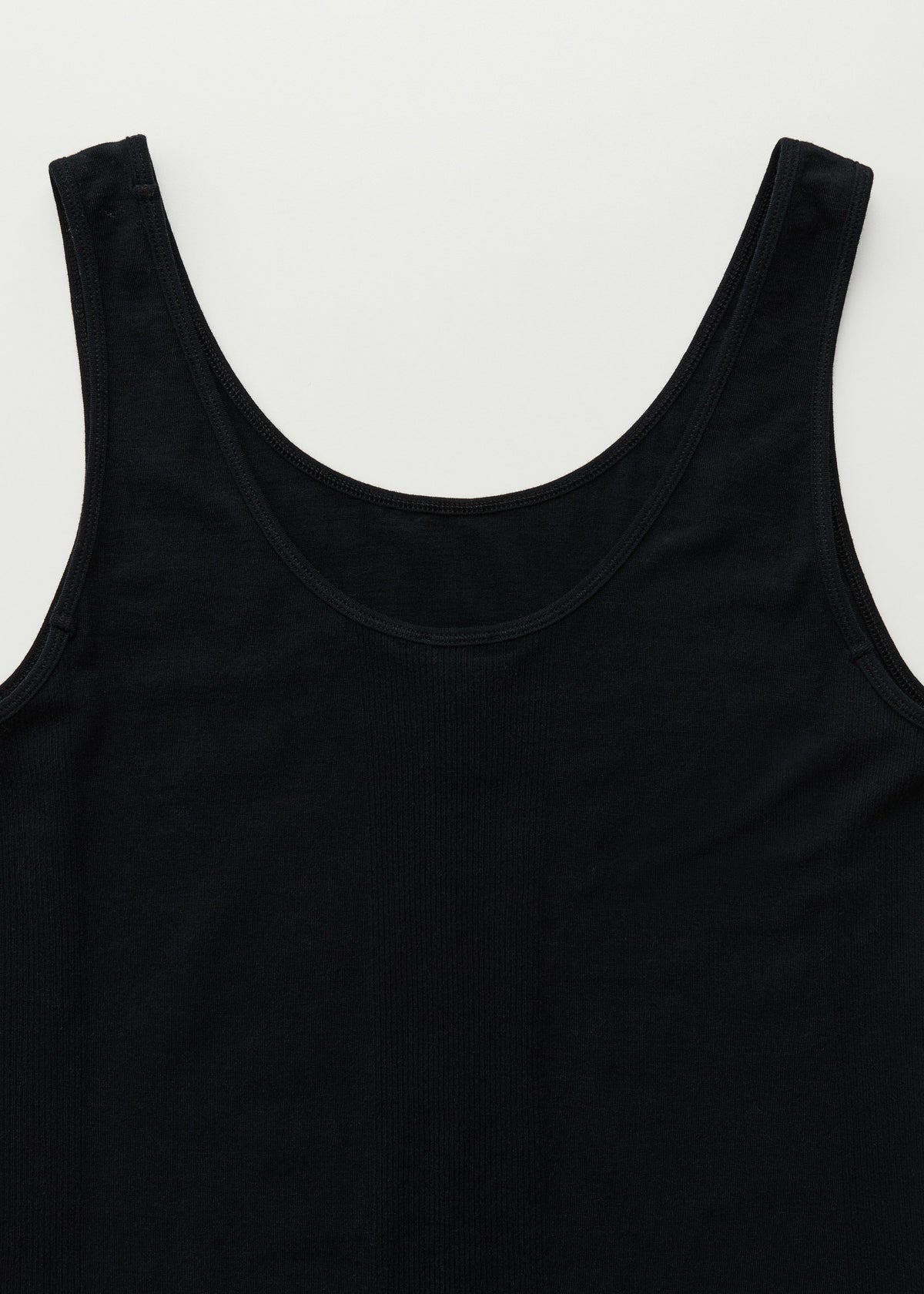 Gentle tank – cotton cashmere blend | Black Top aiayu