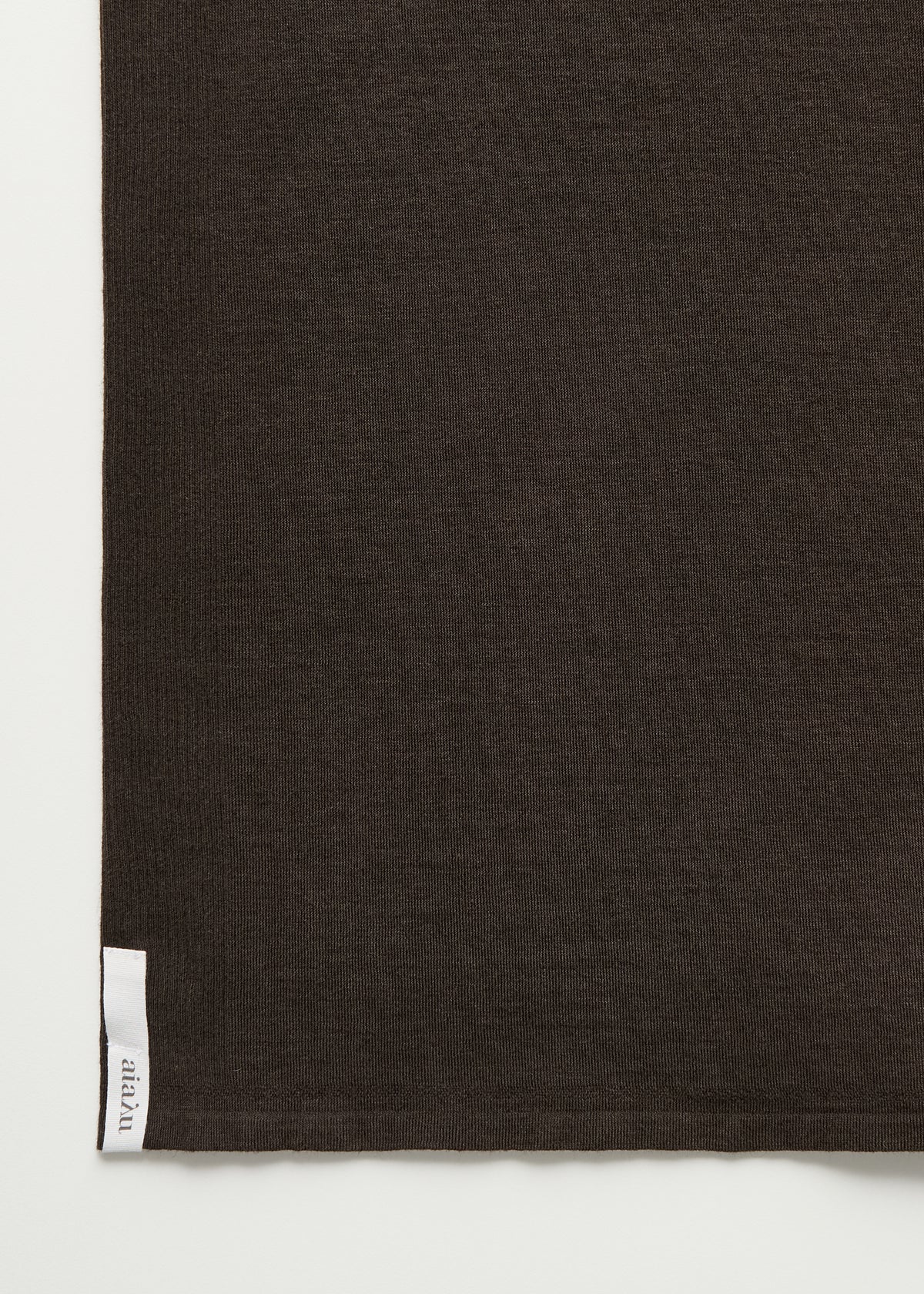 Gentle tank – cotton cashmere blend | Dark brown Top aiayu