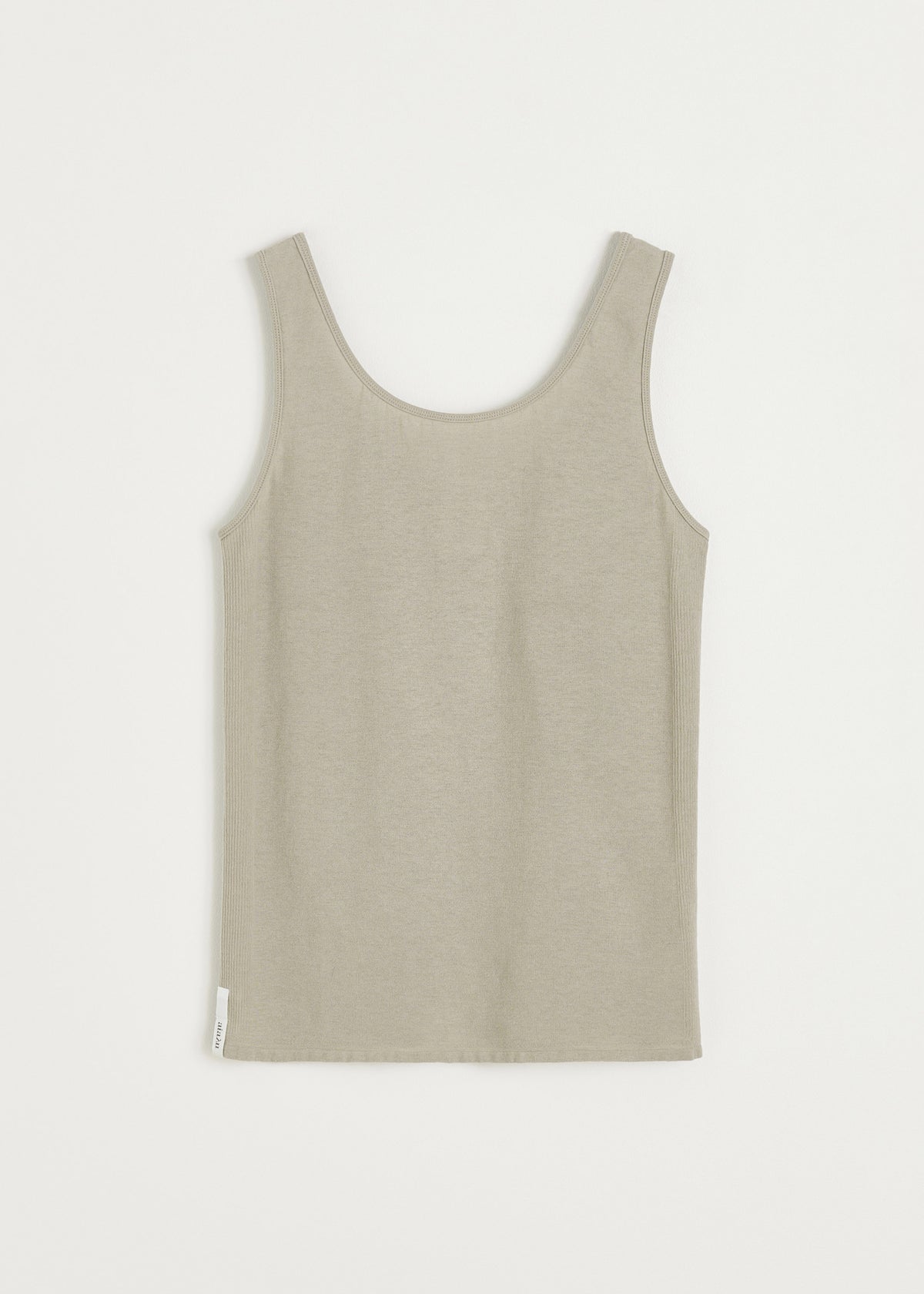 Gentle tank – cotton cashmere blend | Grey Top aiayu