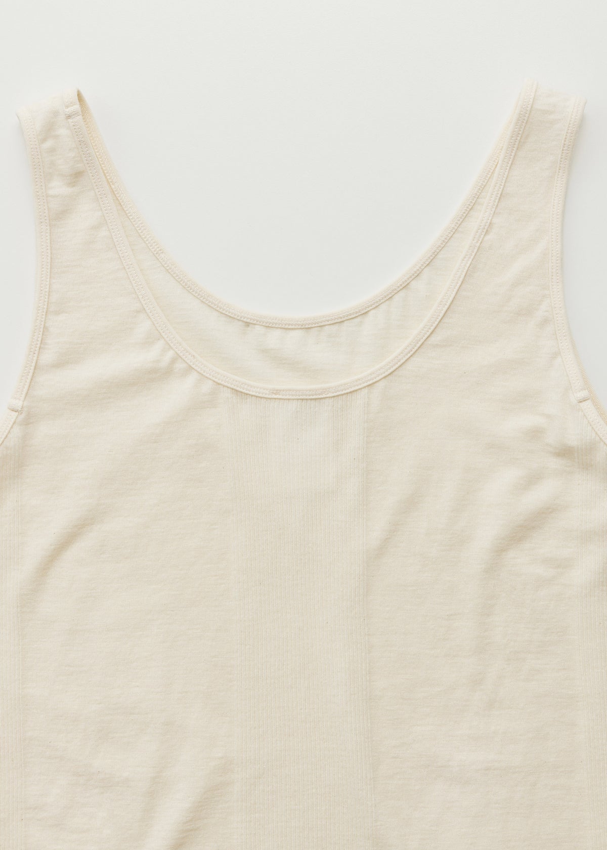 Gentle tank – cotton cashmere blend | Pure ecru Top aiayu