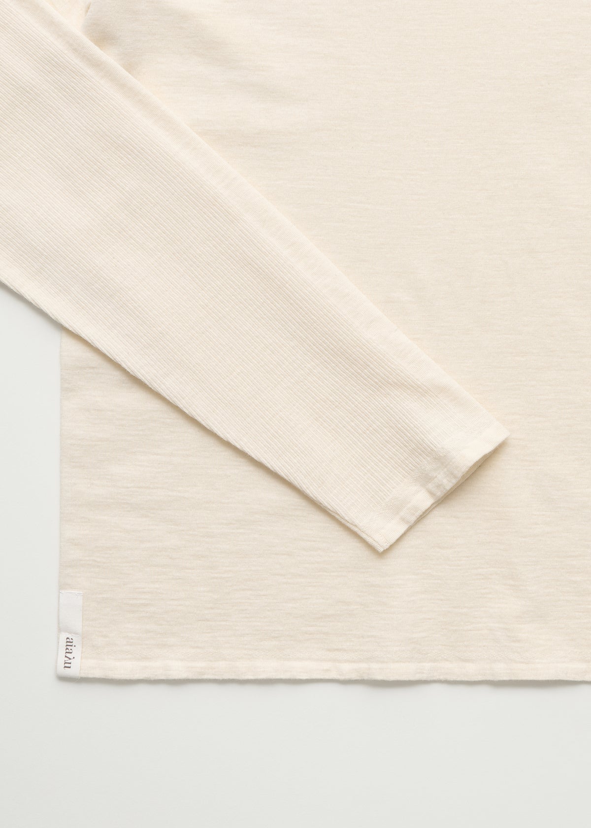 Gentle turtleneck – cotton cashmere blend | Pure ecru Blouse aiayu