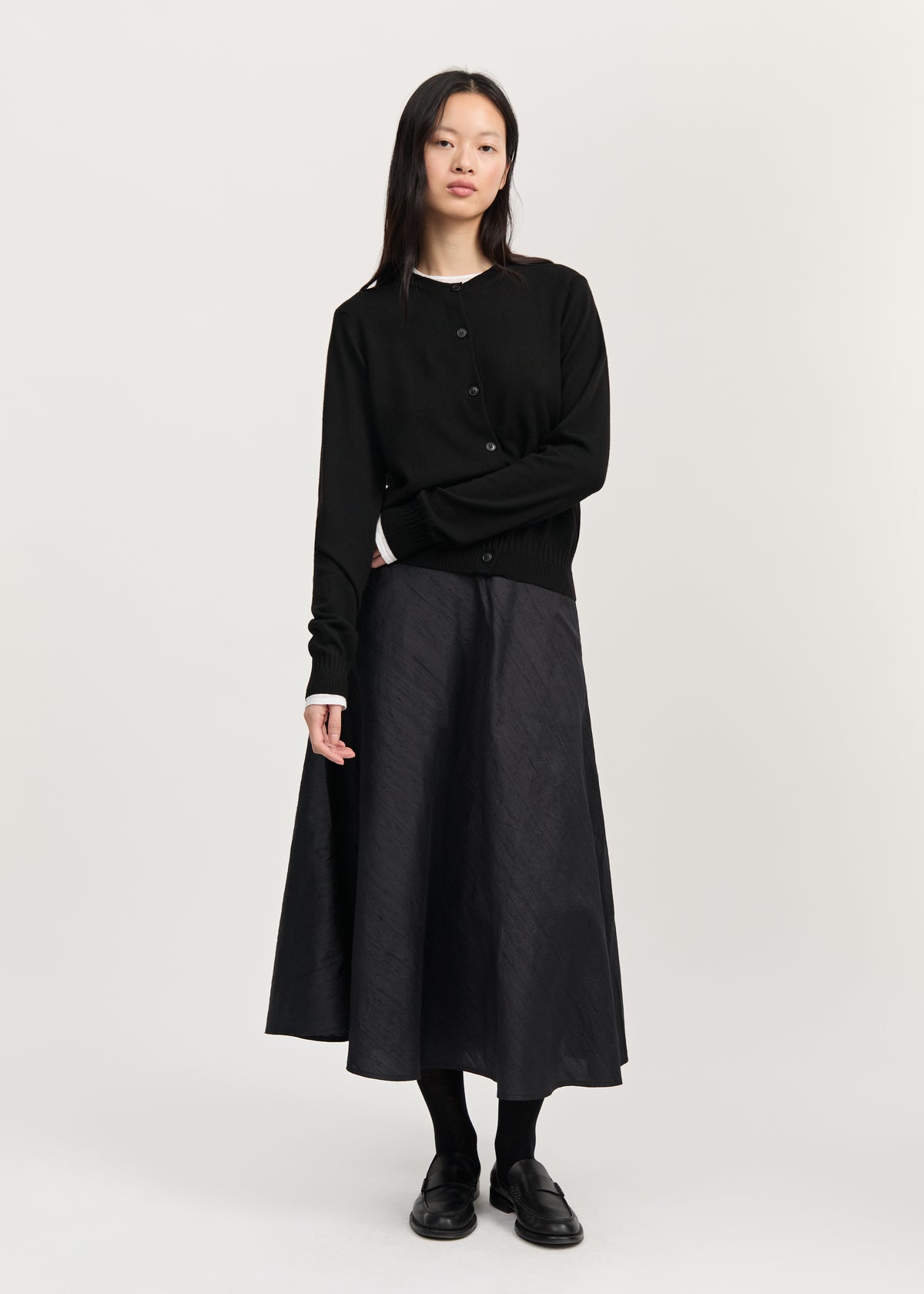 Hariza cardigan – merino wool | Black Cardigan aiayu