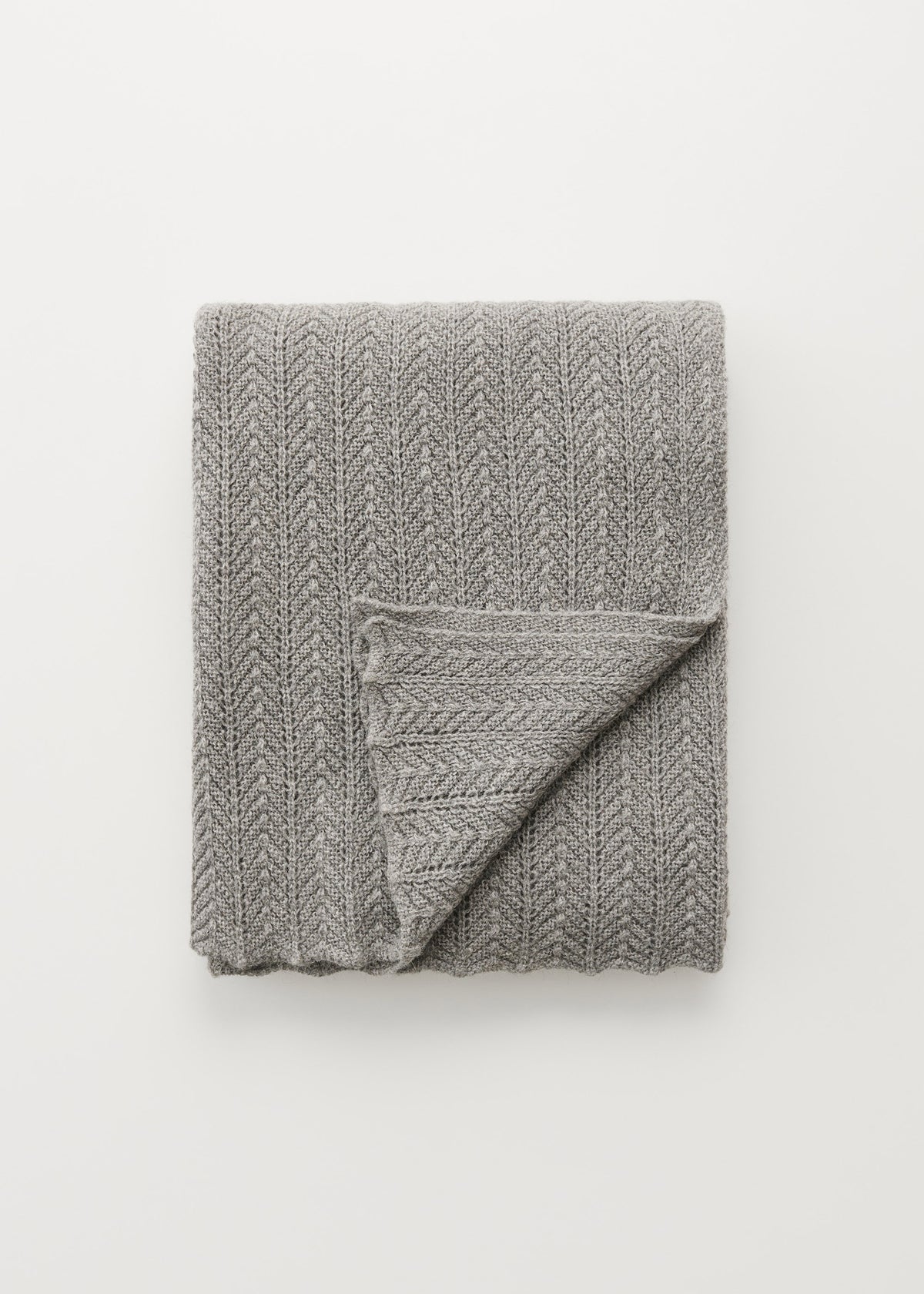 Hollie classic throw - 130x160 | Frost grey Throw aiayu