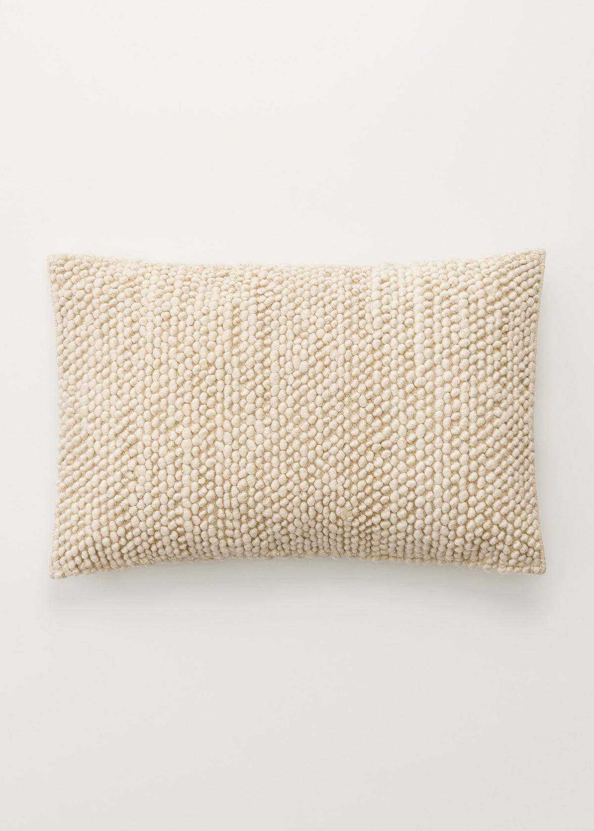 Idras wool pillow - 40x60 | Pure ecru Pillow eiayu.com