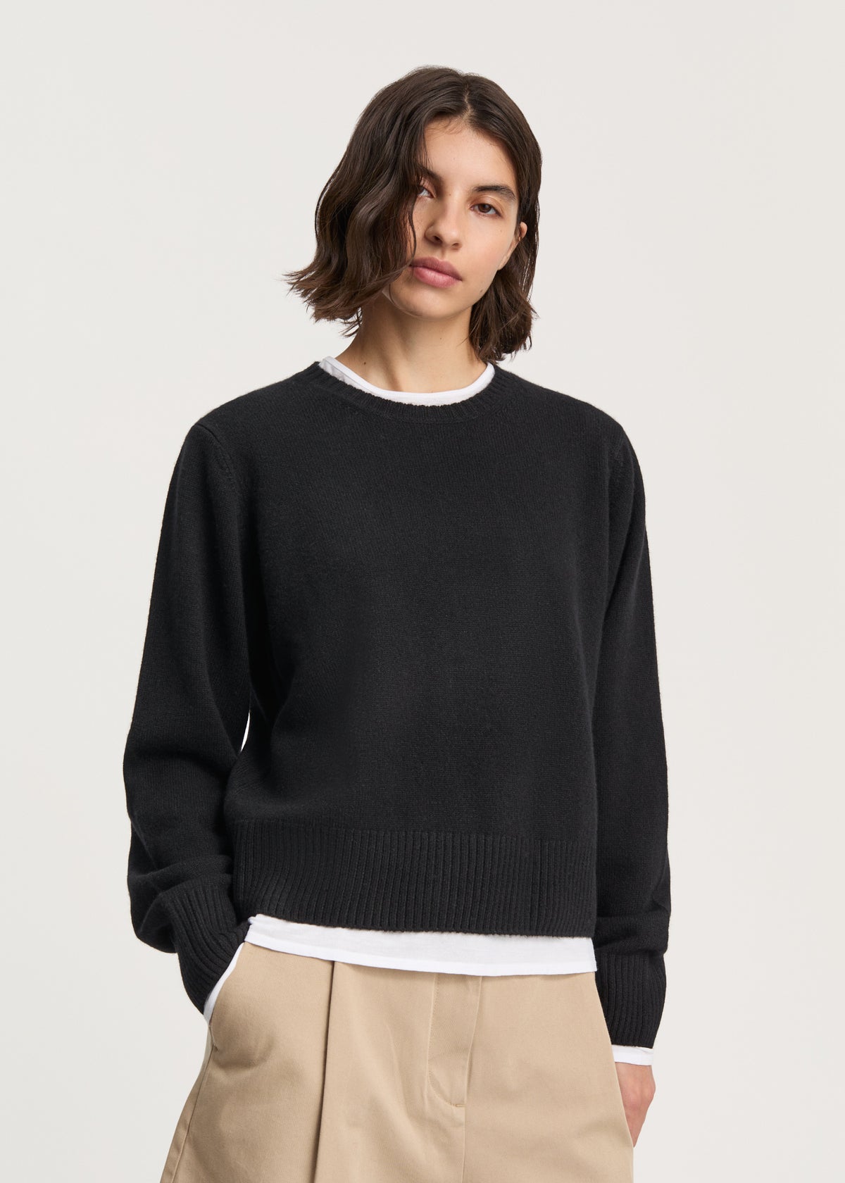 Inga sweater – cashmere | Black Sweater aiayu
