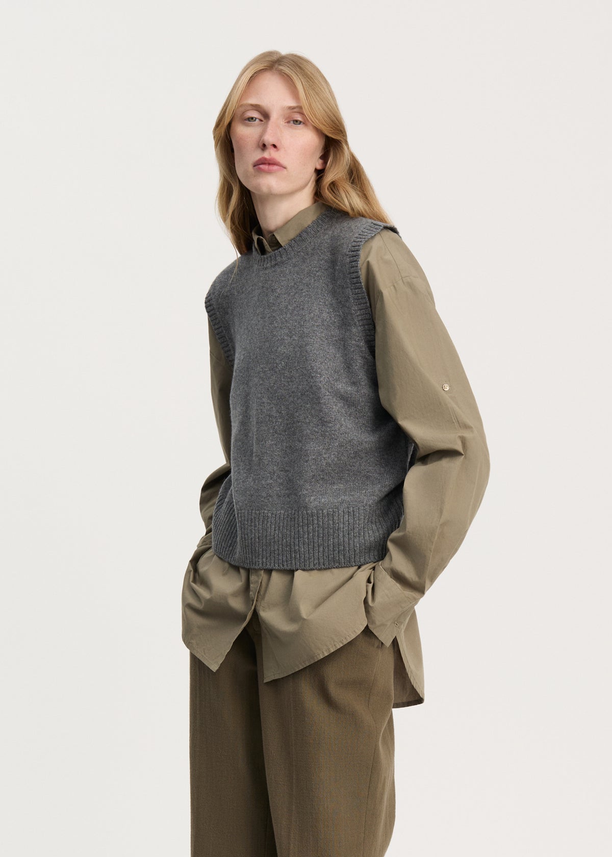Ingeborg vest – cashmere | Stormy Vest aiayu