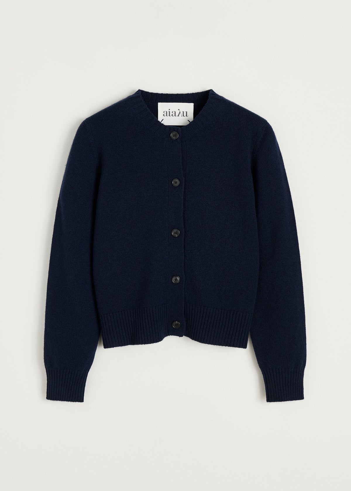 Ingolf cardigan – cashmere | Black blue Cardigan aiayu