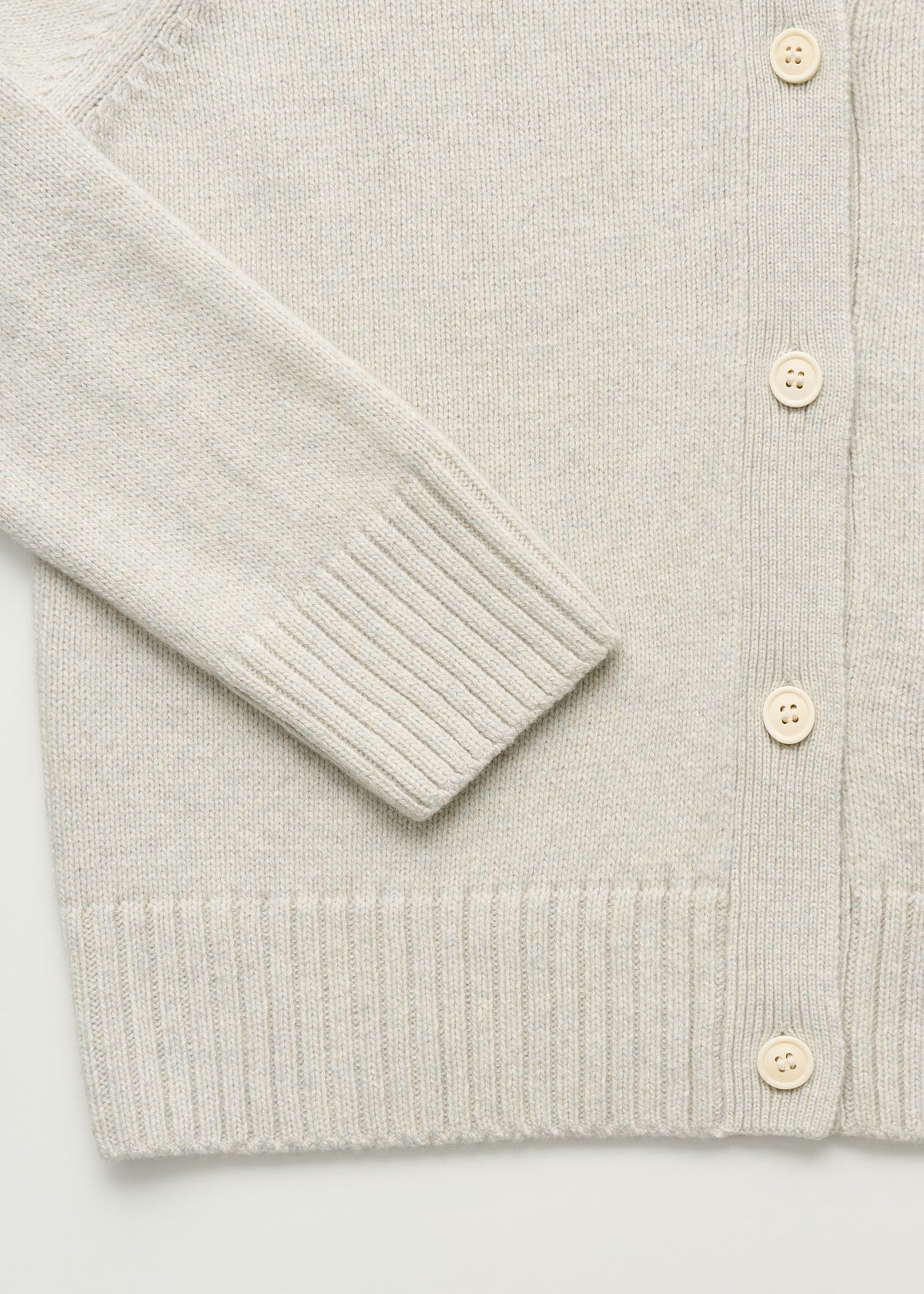 Ingolf cardigan – cashmere | Dove mouline Cardigan aiayu