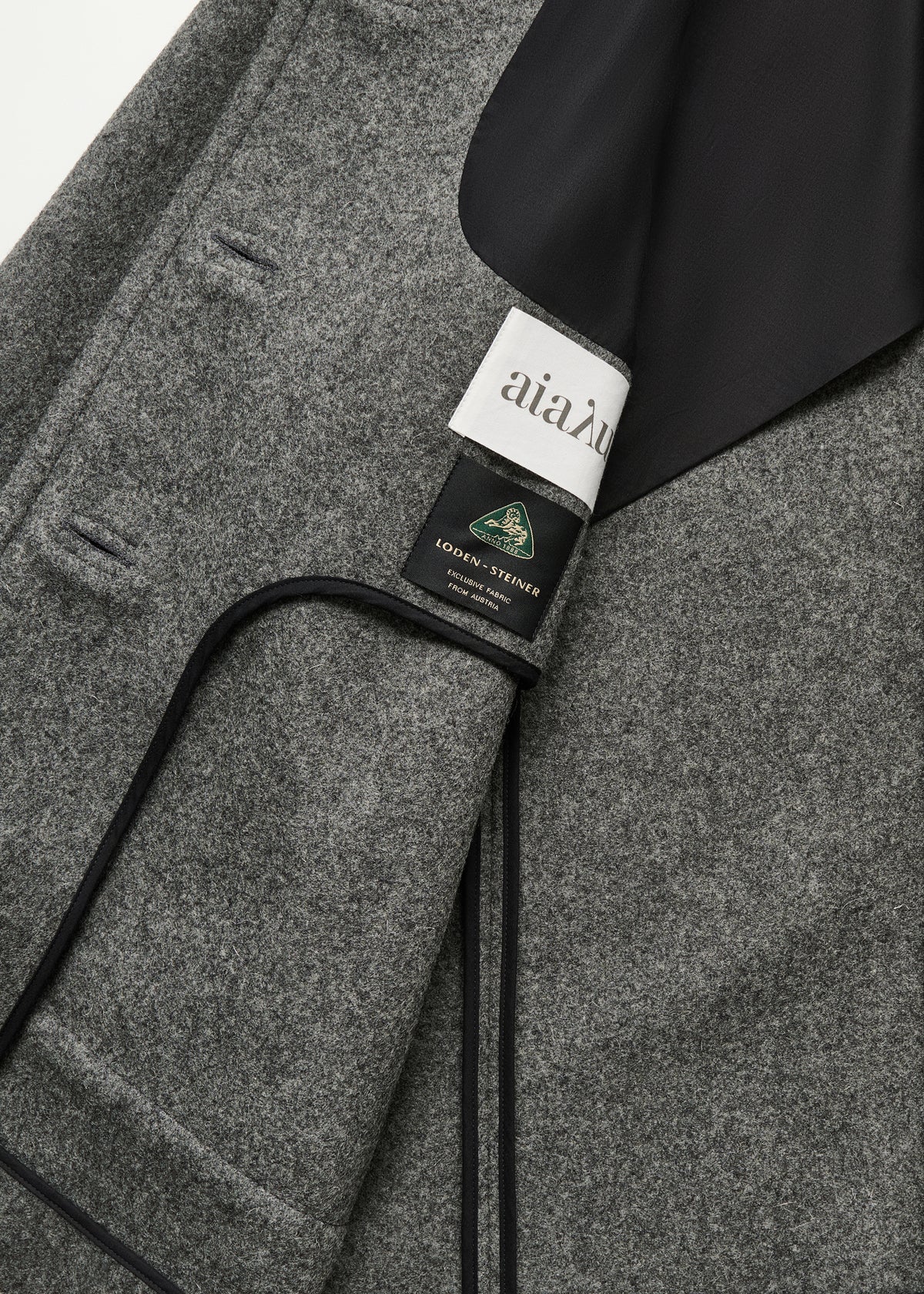 Jamie jacket loden – wool | Pure Grey Coat aiayu