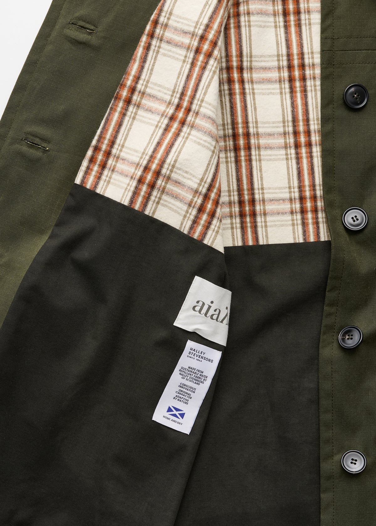 Jamie jacket – ripstop oilskin | Archive olive Jacket aiayu