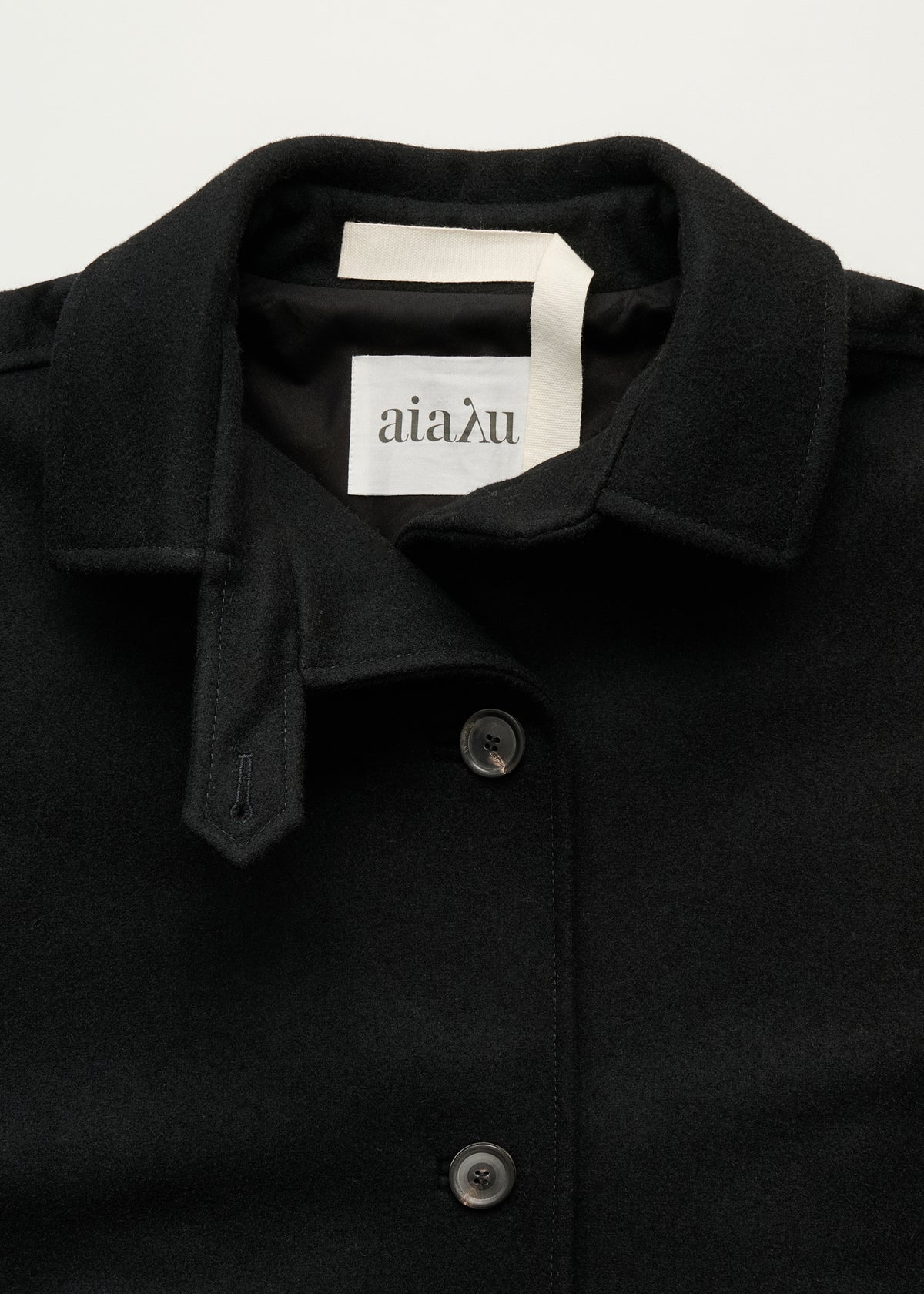 Jo coat loden | Black Coat aiayu