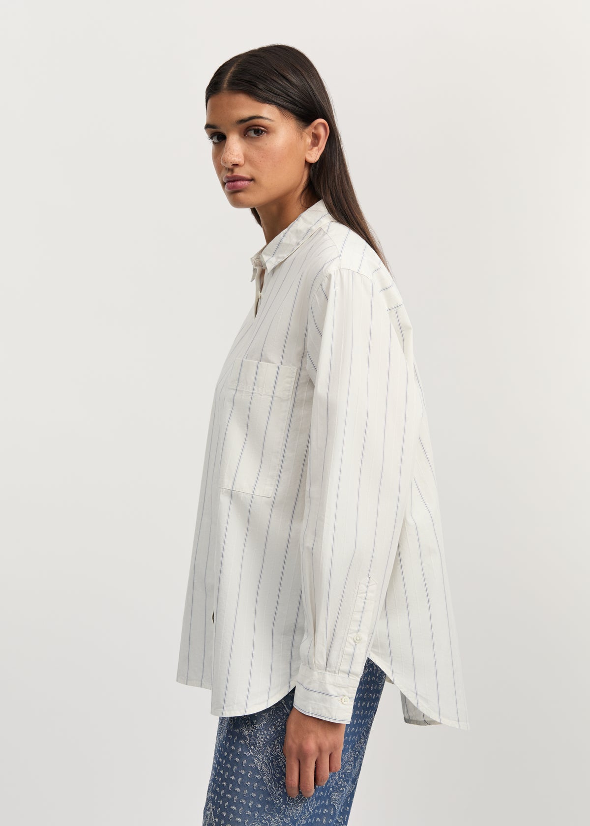 Lynette shirt champetra | Mix french blue Shirt Woven aiayu
