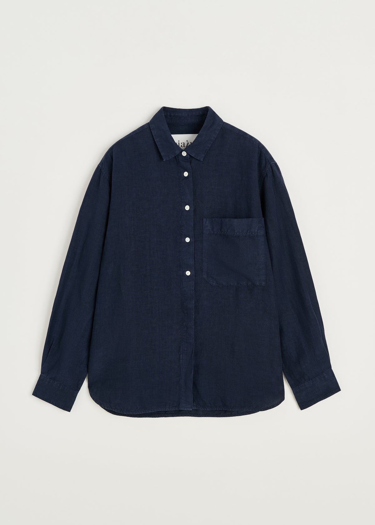 Lynette linen | Navy Shirt Woven aiayu
