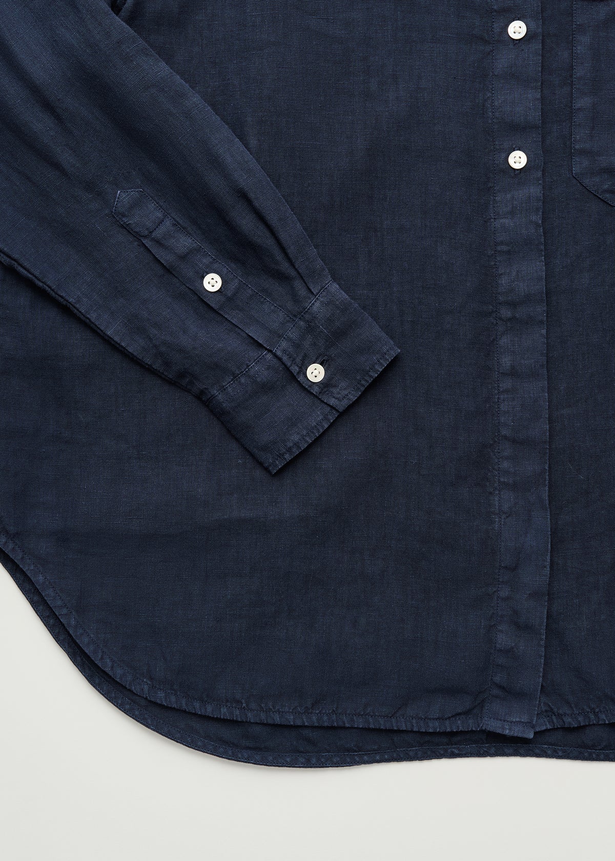 Lynette linen | Navy Shirt Woven aiayu