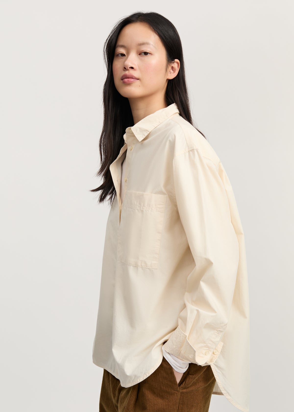 Lynette shirt | Pure ecru Shirt Woven aiayu
