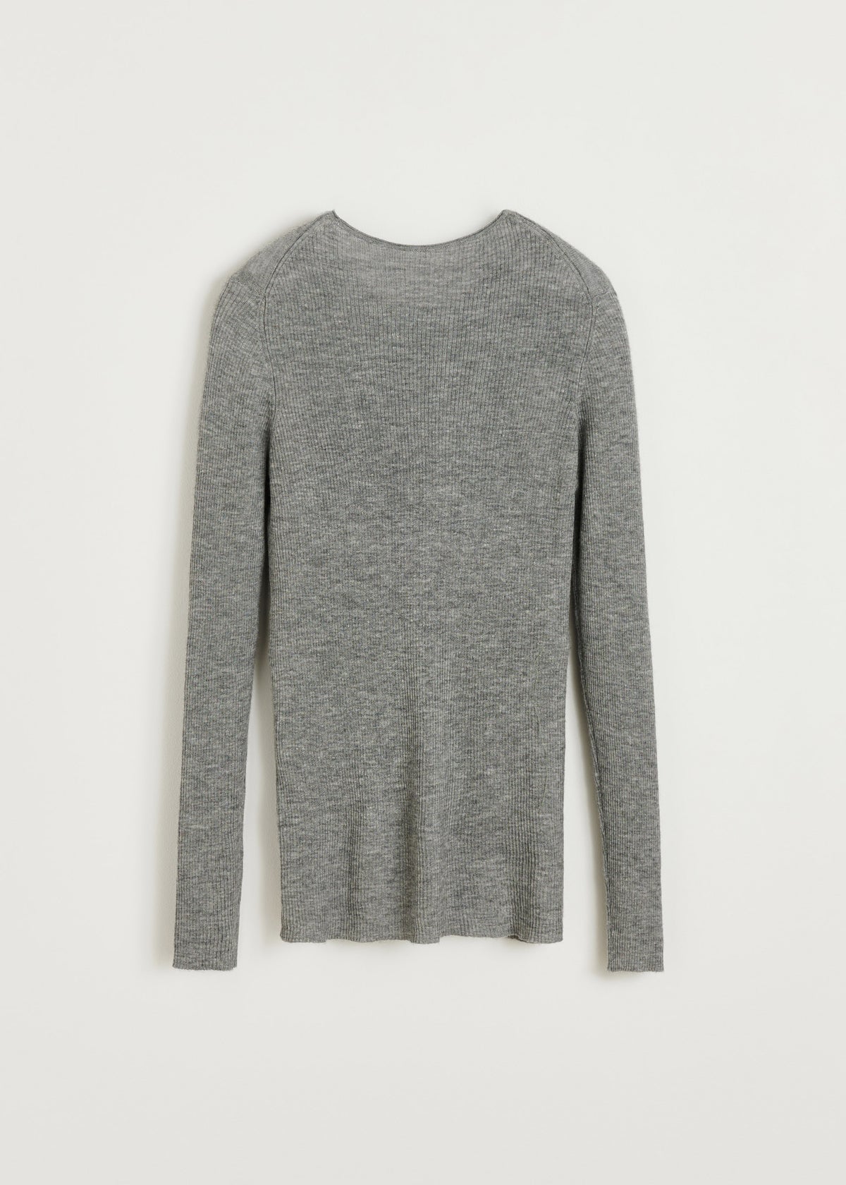 Madigan blouse – cashmere | Grey melange Blouse aiayu