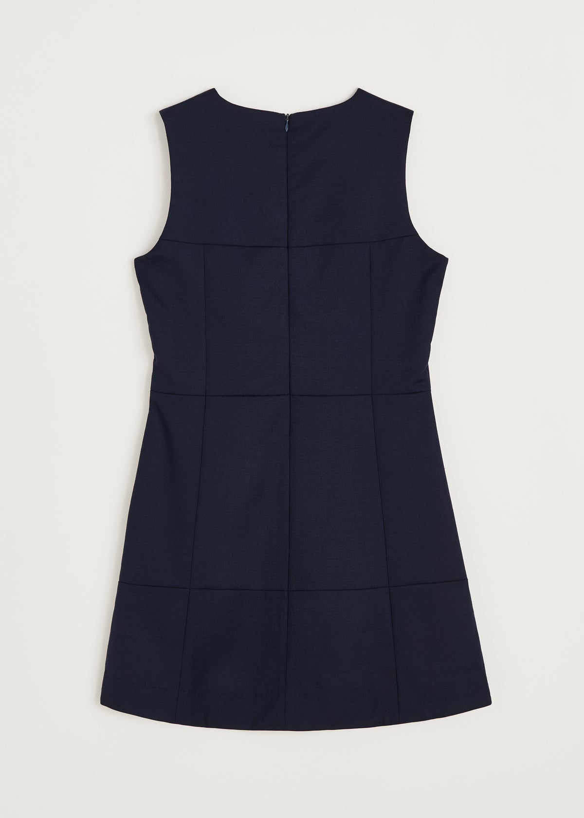 Martha mini dress fine wool | Black navy Dress aiayu