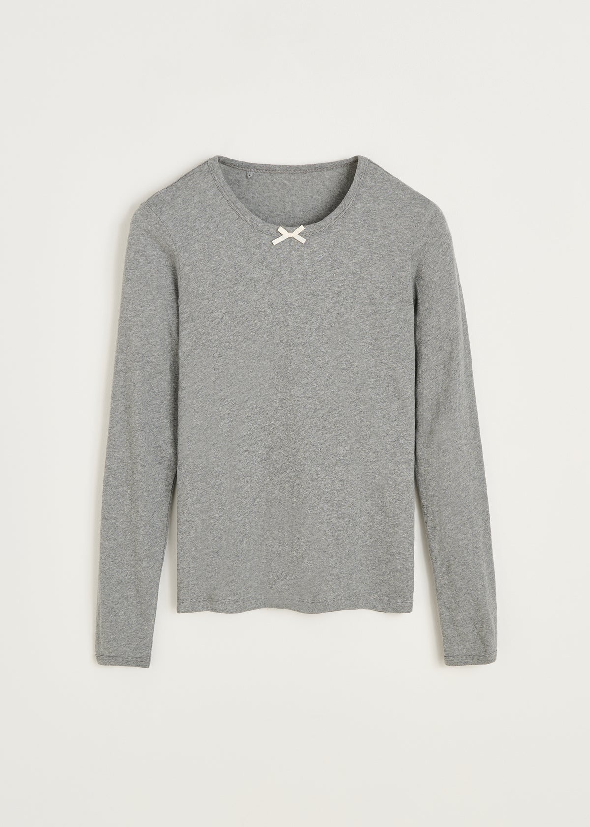 Messhu long sleeve melange | Grey melange T-shirt aiayu