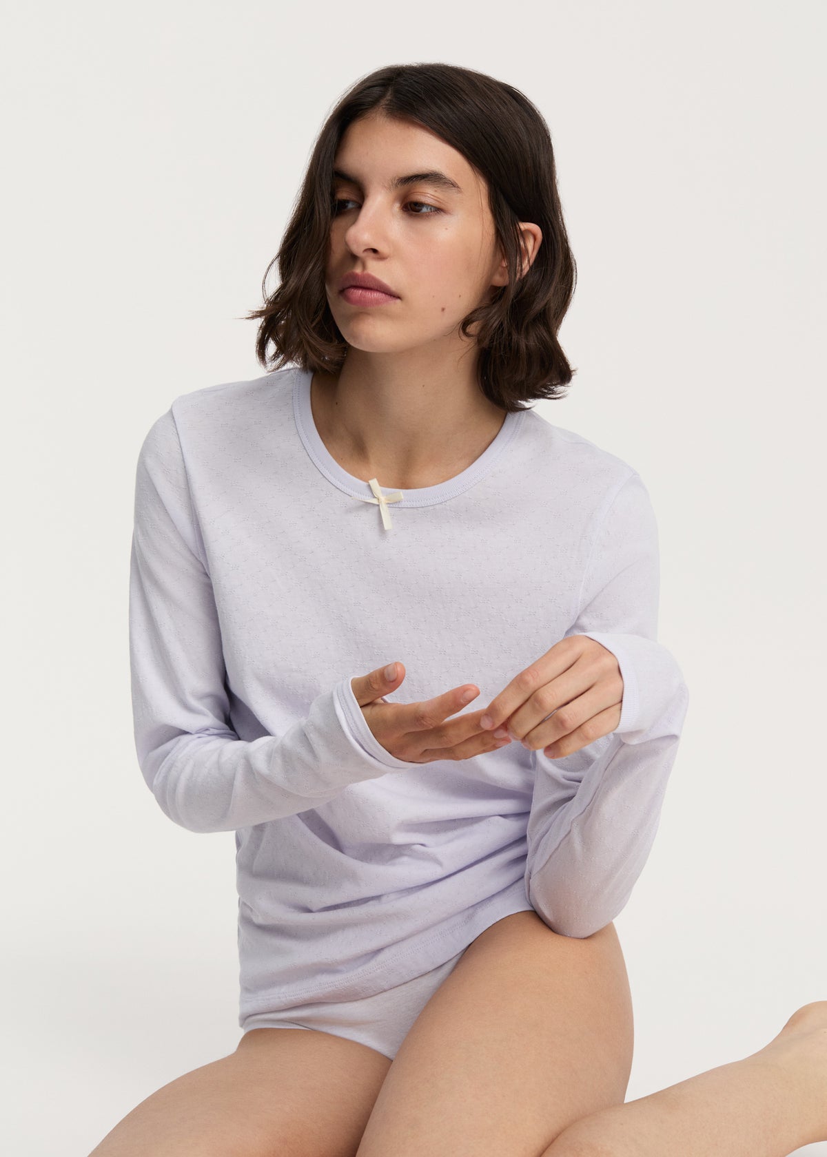Messhu long sleeve | Misty lilac T-shirt aiayu
