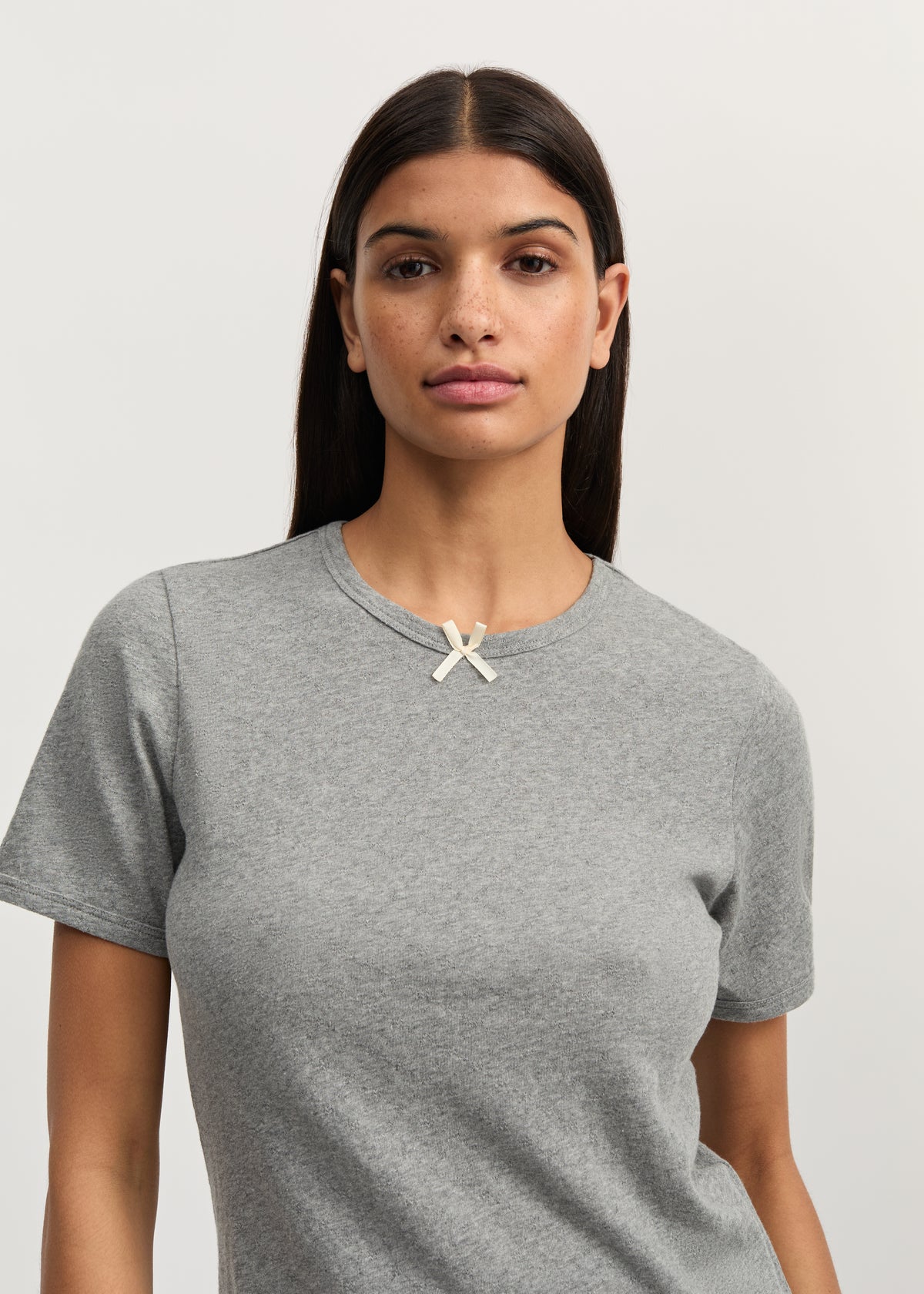 Messhu tee melange | Grey melange T-shirt aiayu
