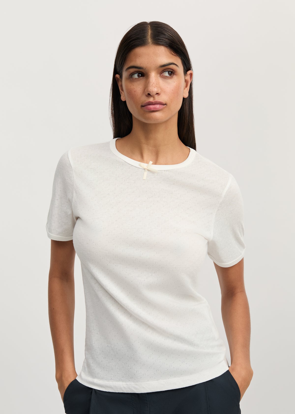 Messhu tee | Pure ecru T-shirt aiayu