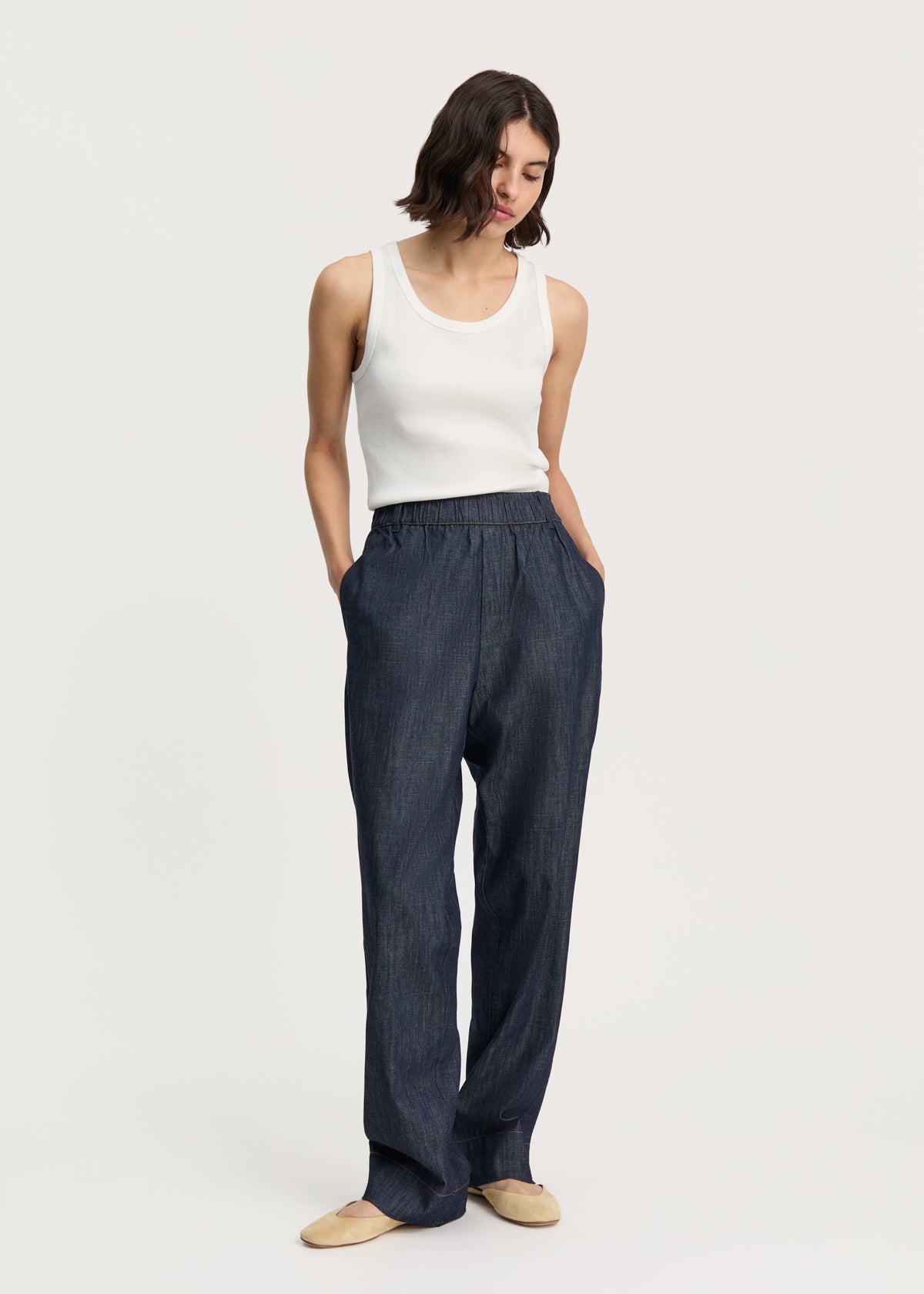 Miles pant denim | Classic blue Pants aiayu