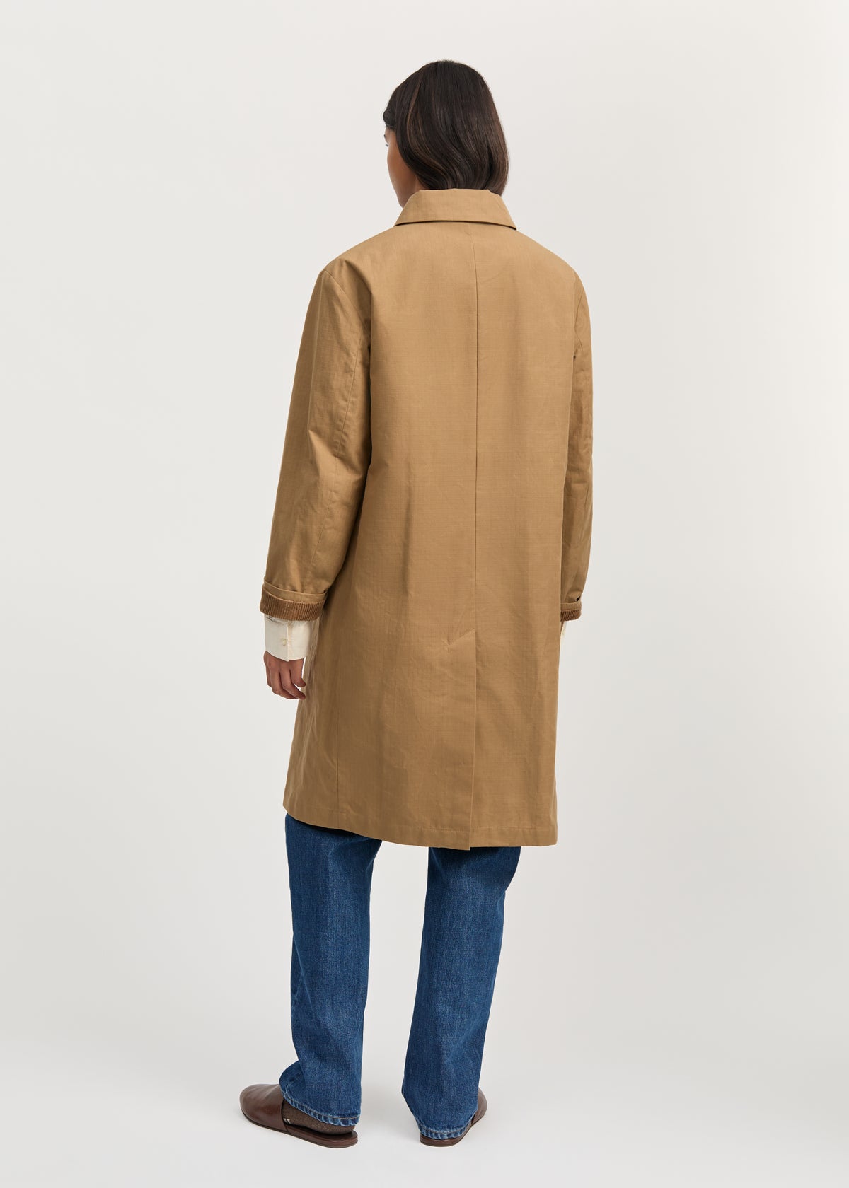 Noor coat ripstop – oilskin hybrid | Warm khaki Coat aiayu