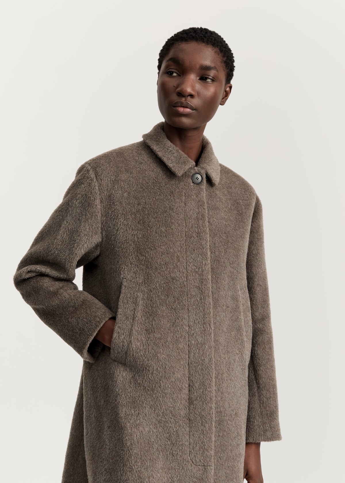 Noor coat – wool | Yak Melange Jacket aiayu