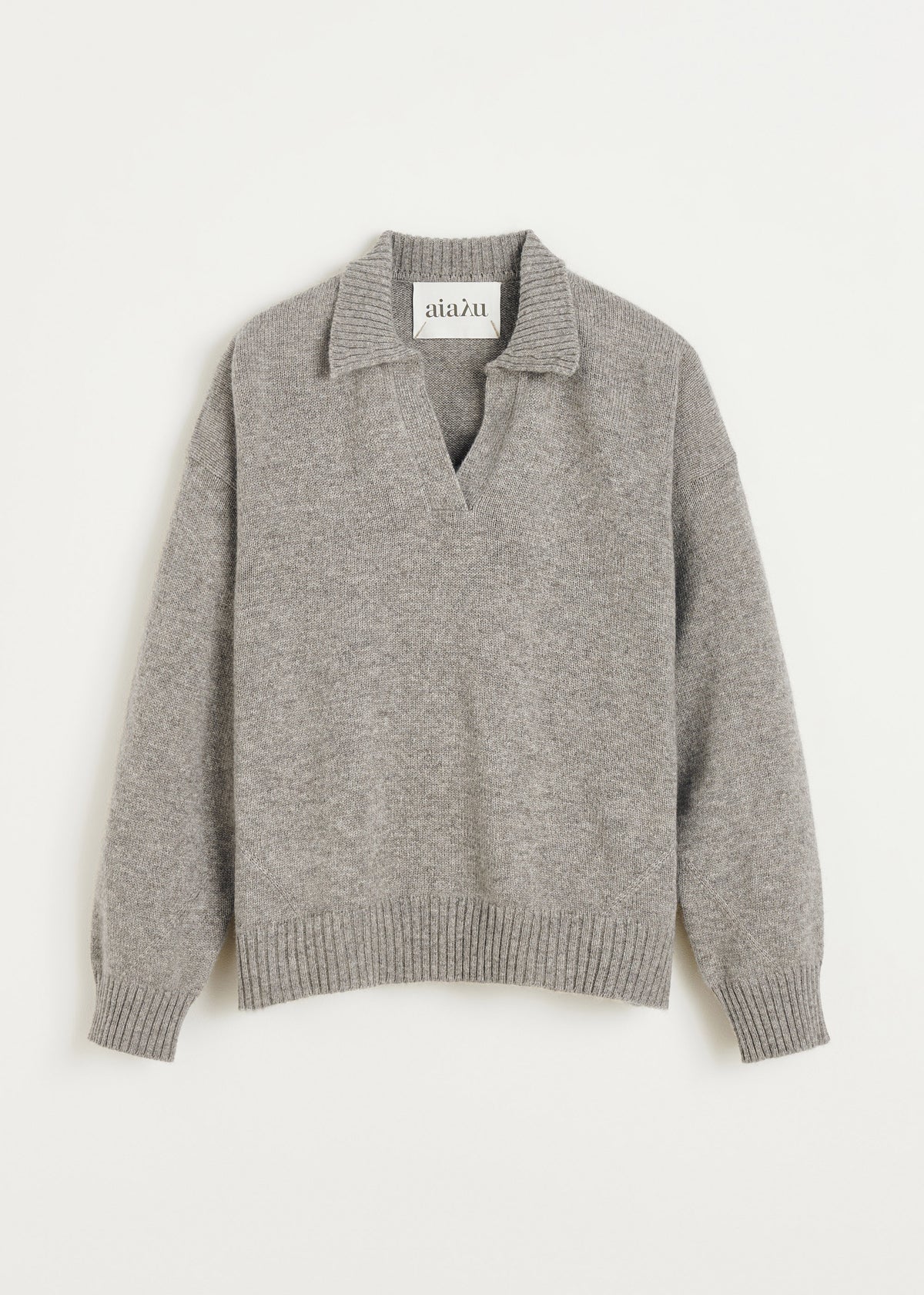 Optica polo sweater – yak | Pure soil Sweater aiayu