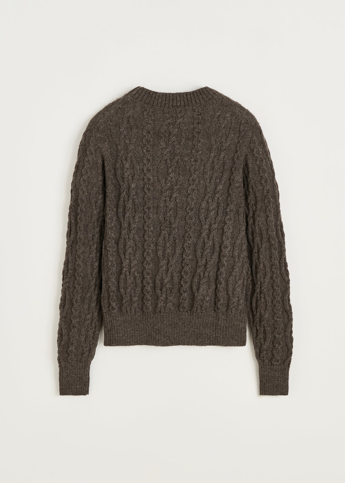 Orenda sweater – llama | Pure smokey brown Sweater aiayu