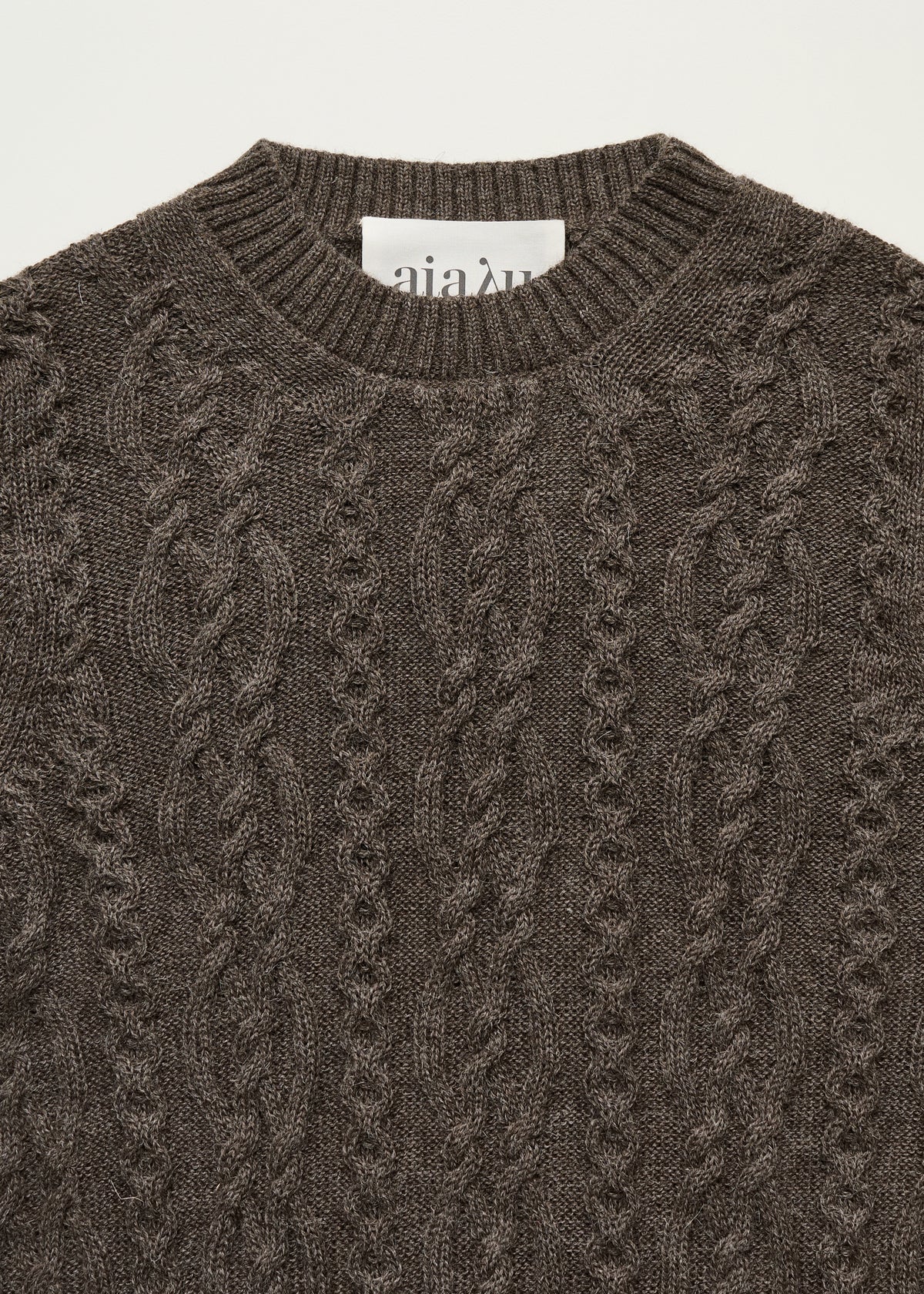 Orenda sweater – llama | Pure smokey brown Sweater aiayu