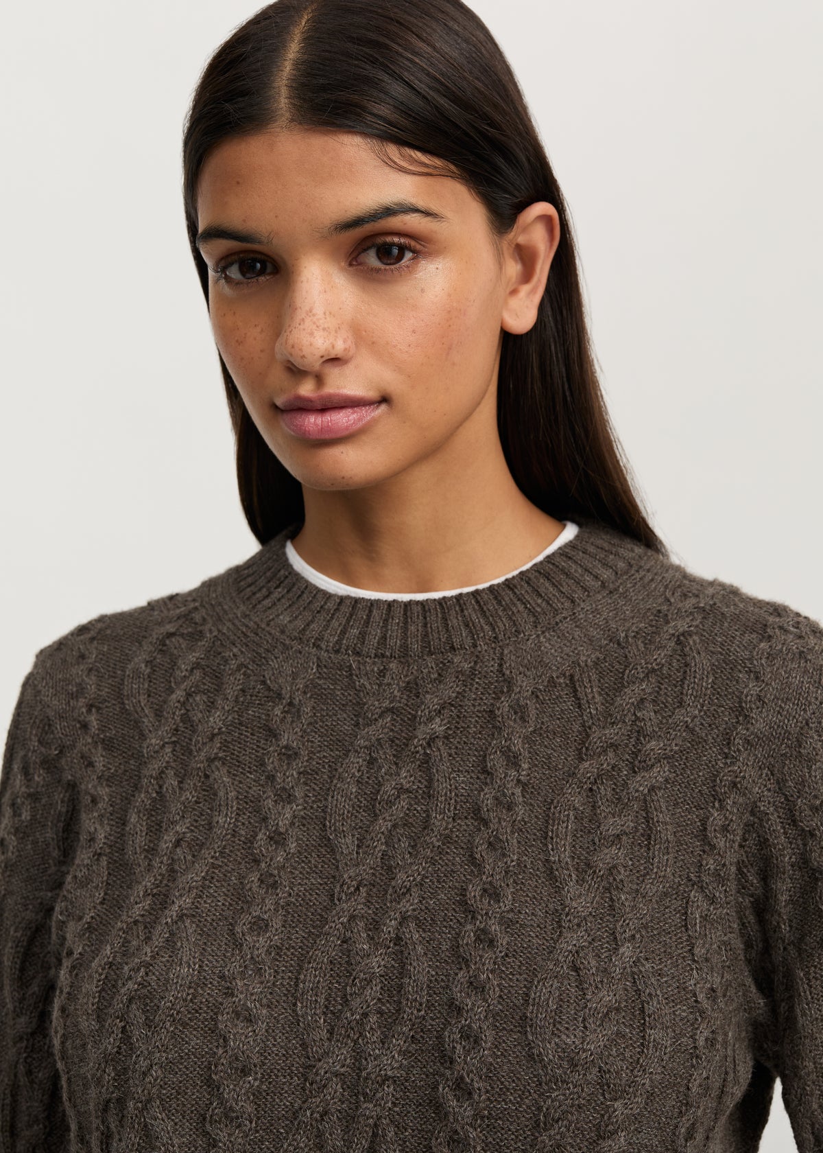 Orenda sweater – llama | Pure smokey brown Sweater aiayu