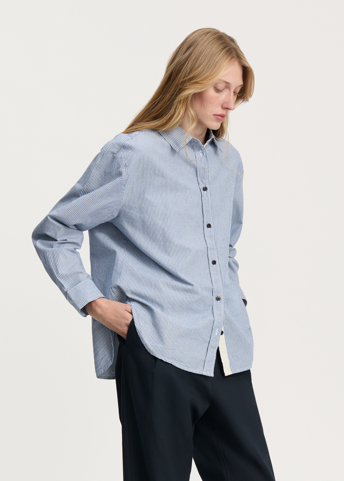 Paulina shirt striped | Mix blue boy Shirt Woven aiayu