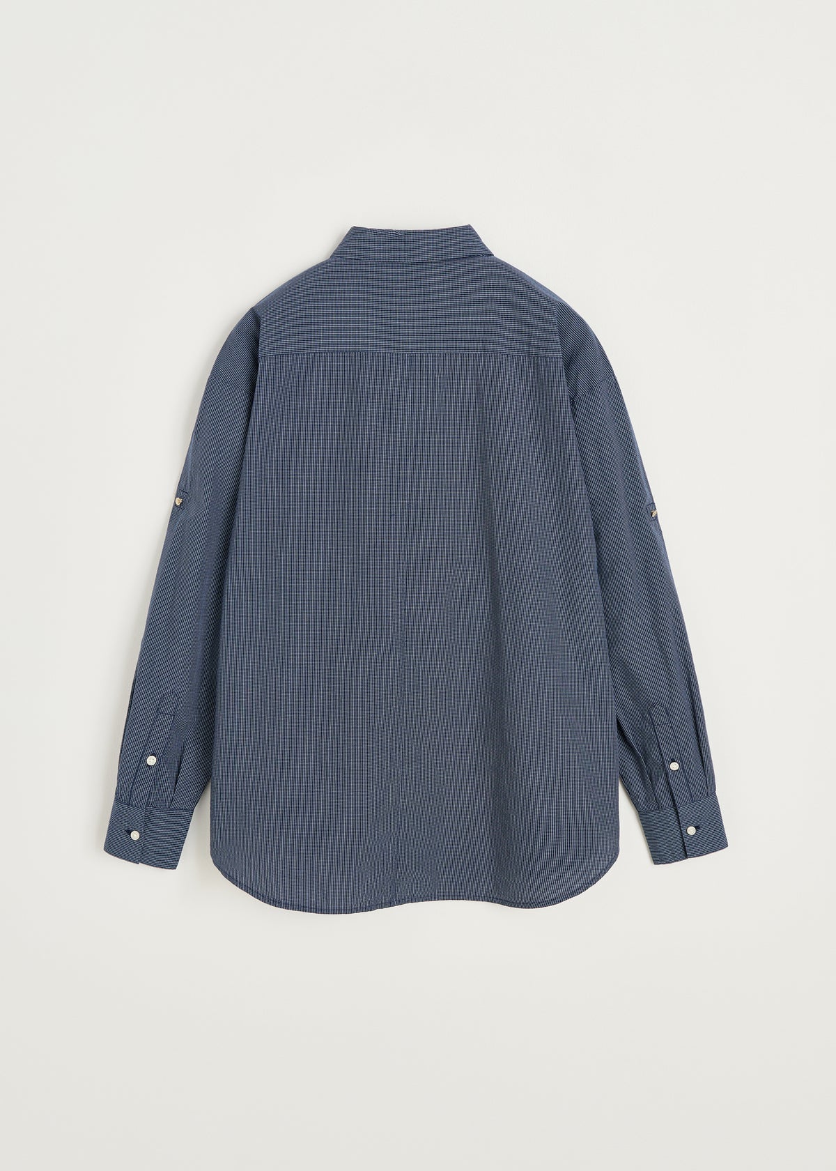Shirt check | Navy check Shirt Woven aiayu