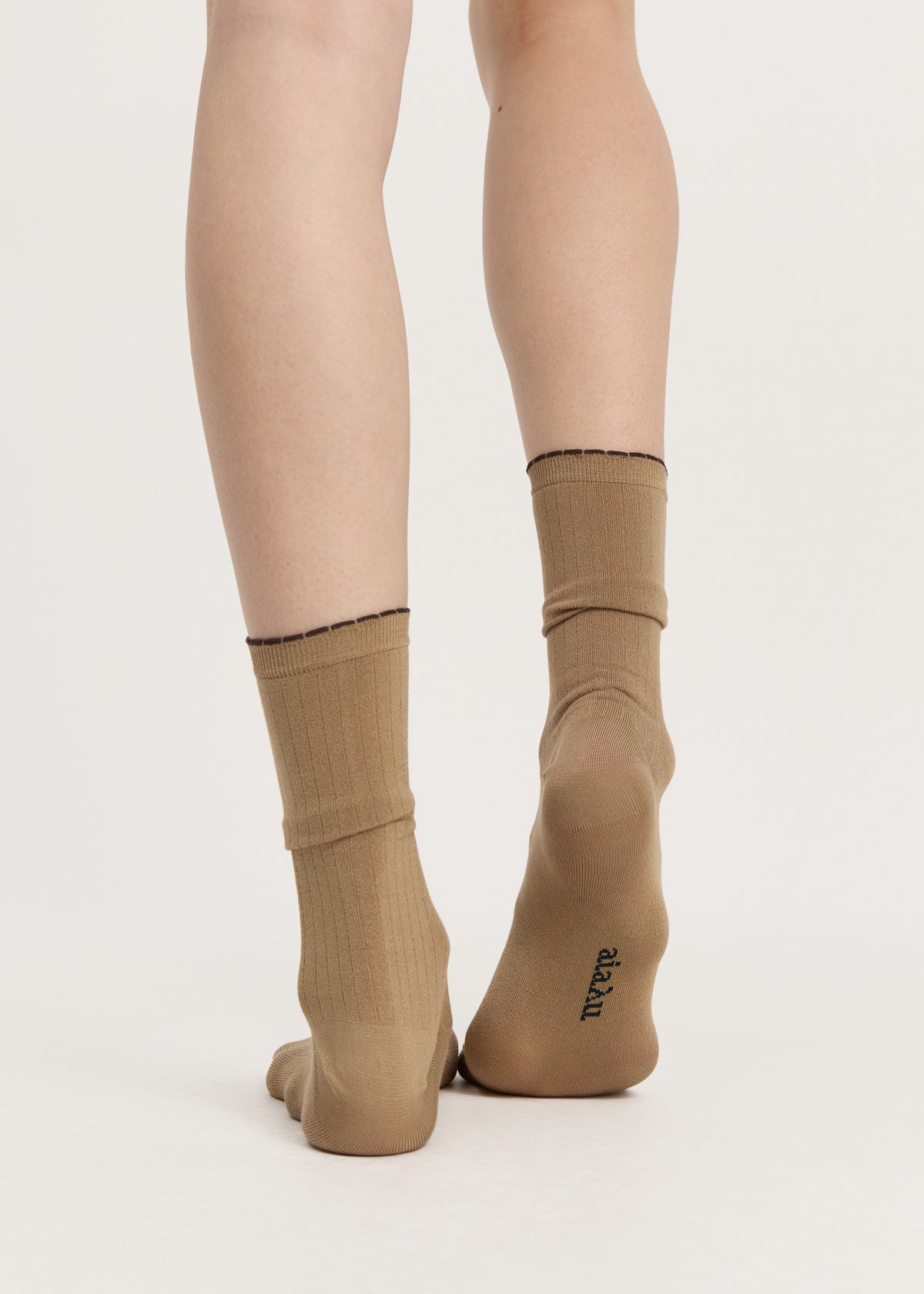 Silk rib socks | Golden light Socks aiayu
