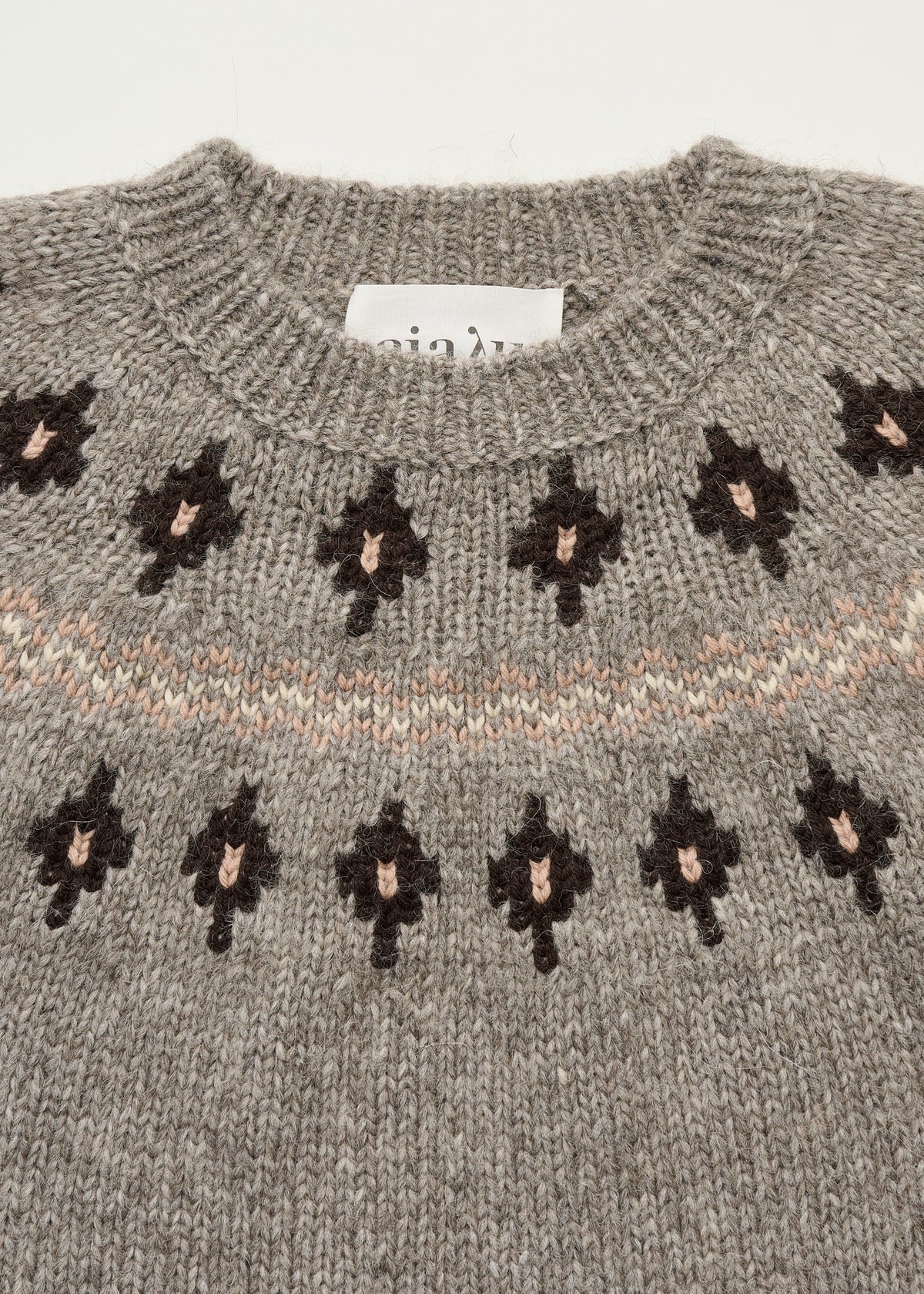 Wyn sweater – llama wool | Mix pure grey Sweater aiayu