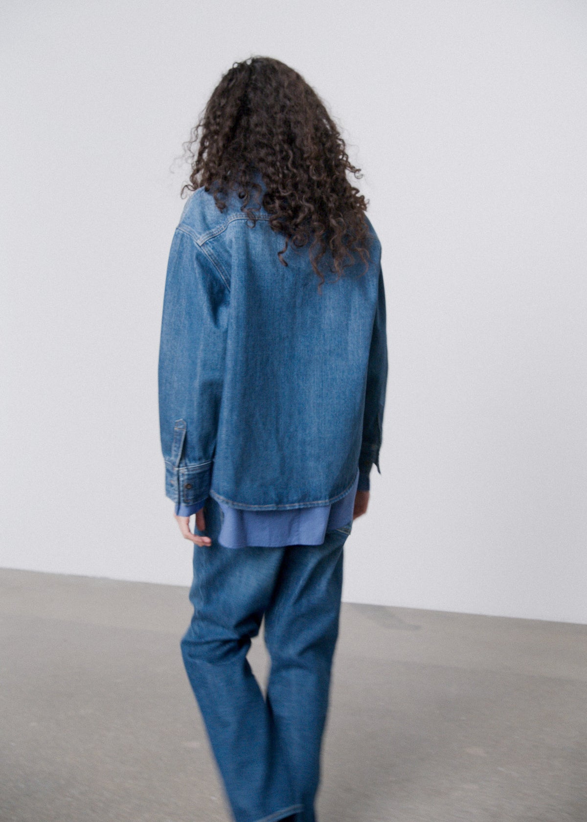 Casy shirt denim | Worn blue Shirt Woven aiayu