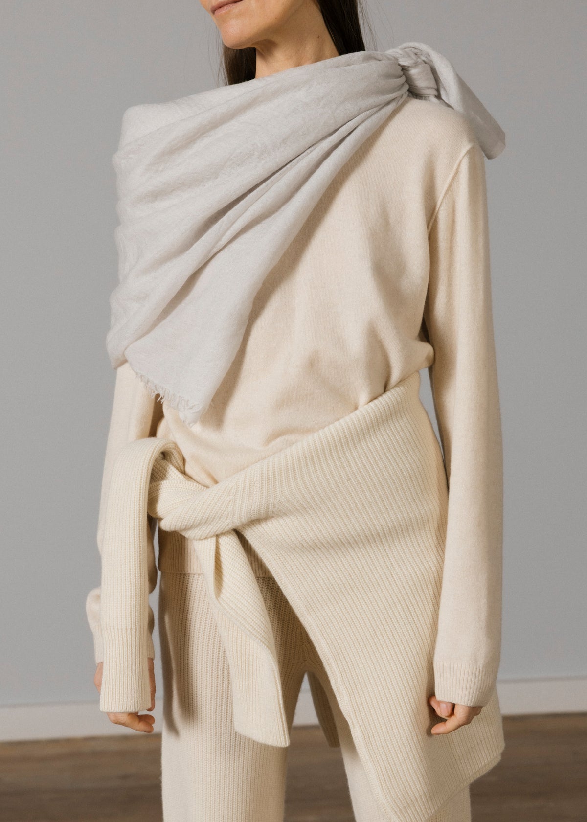 Leonardo sweater – pure cashmere | Pure Ecru Sweater aiayu