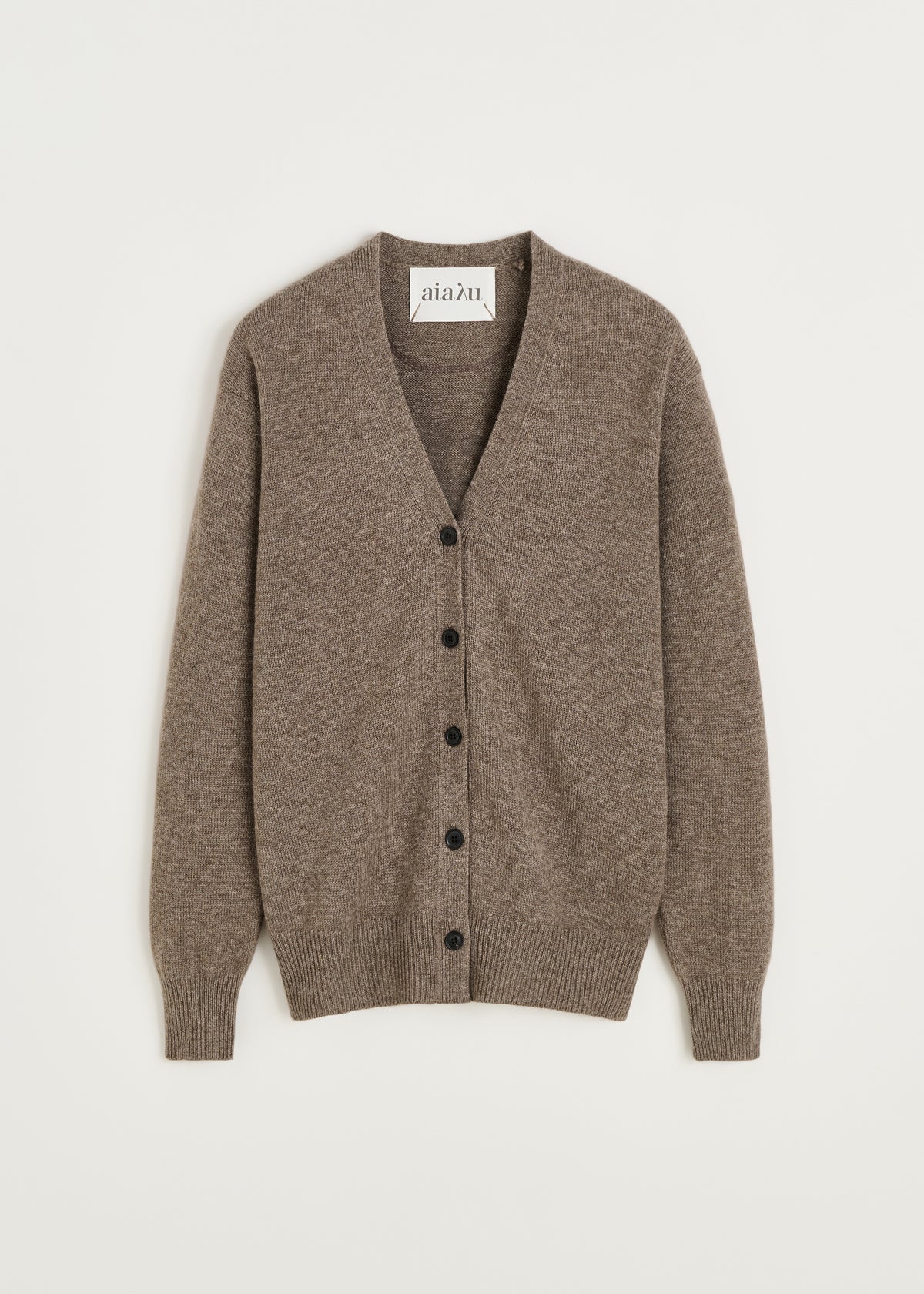 Alexa cardigan – yak | Pure light brown Cardigan aiayu